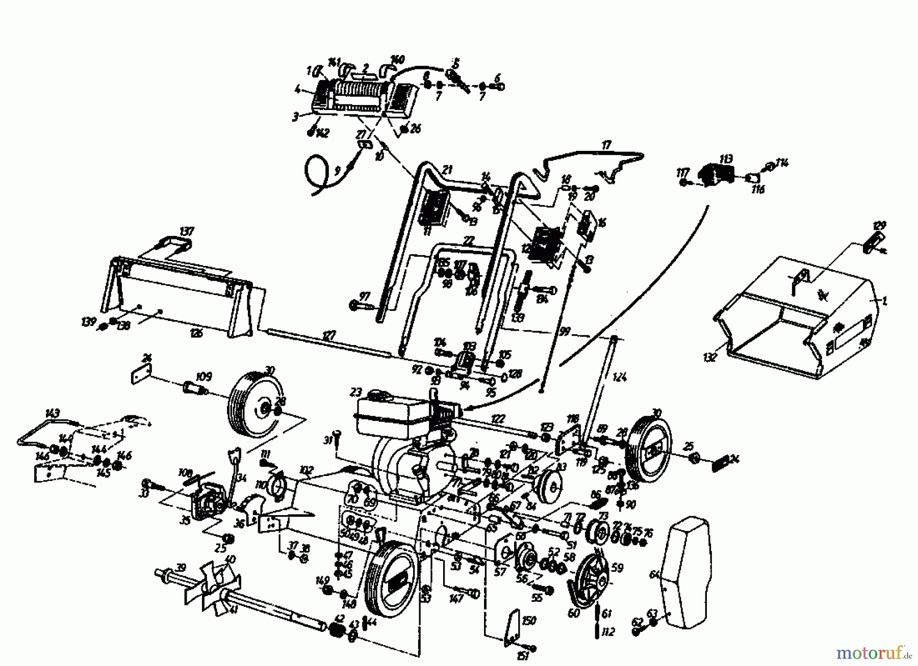  Gutbrod Scarificateur thermique MV 404 04010.01  (1994) Machine de base