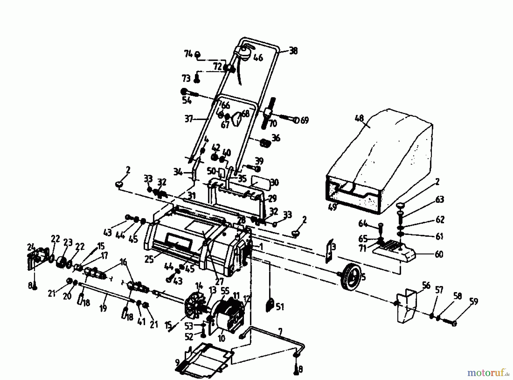  Golf Scarificateur électrique 133 VE 02826.04  (1994) Machine de base