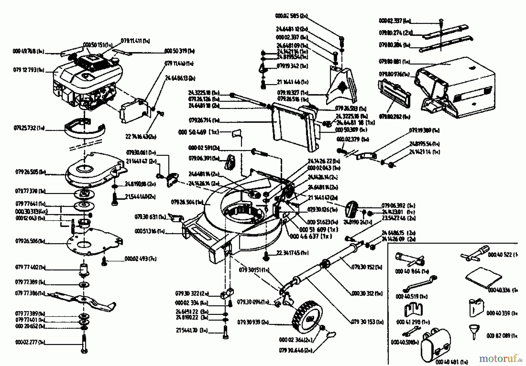 Gutbrod Tondeuse thermique tractée MH 454 RVS 04024.03  (1994) Machine de base