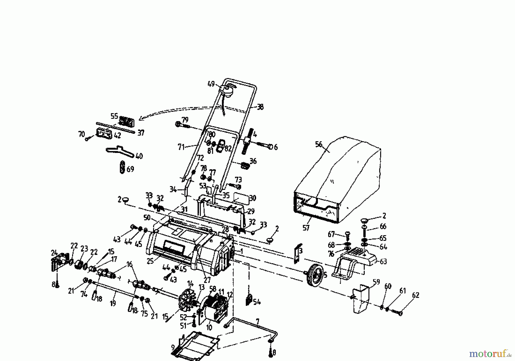  Gutbrod Scarificateur électrique VE 33 02826.02  (1994) Machine de base