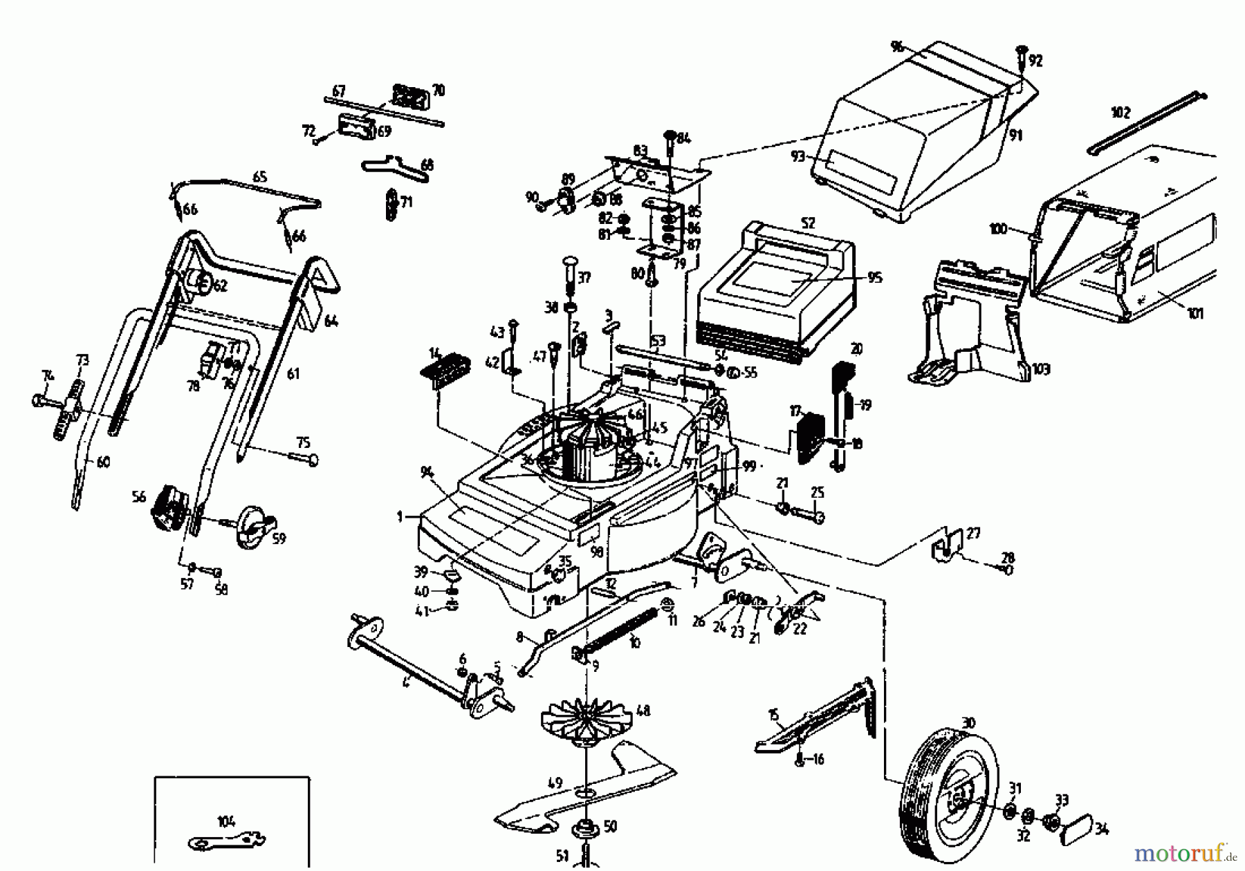 Gutbrod Tondeuse électrique MHE 400 04019.03  (1995) Machine de base