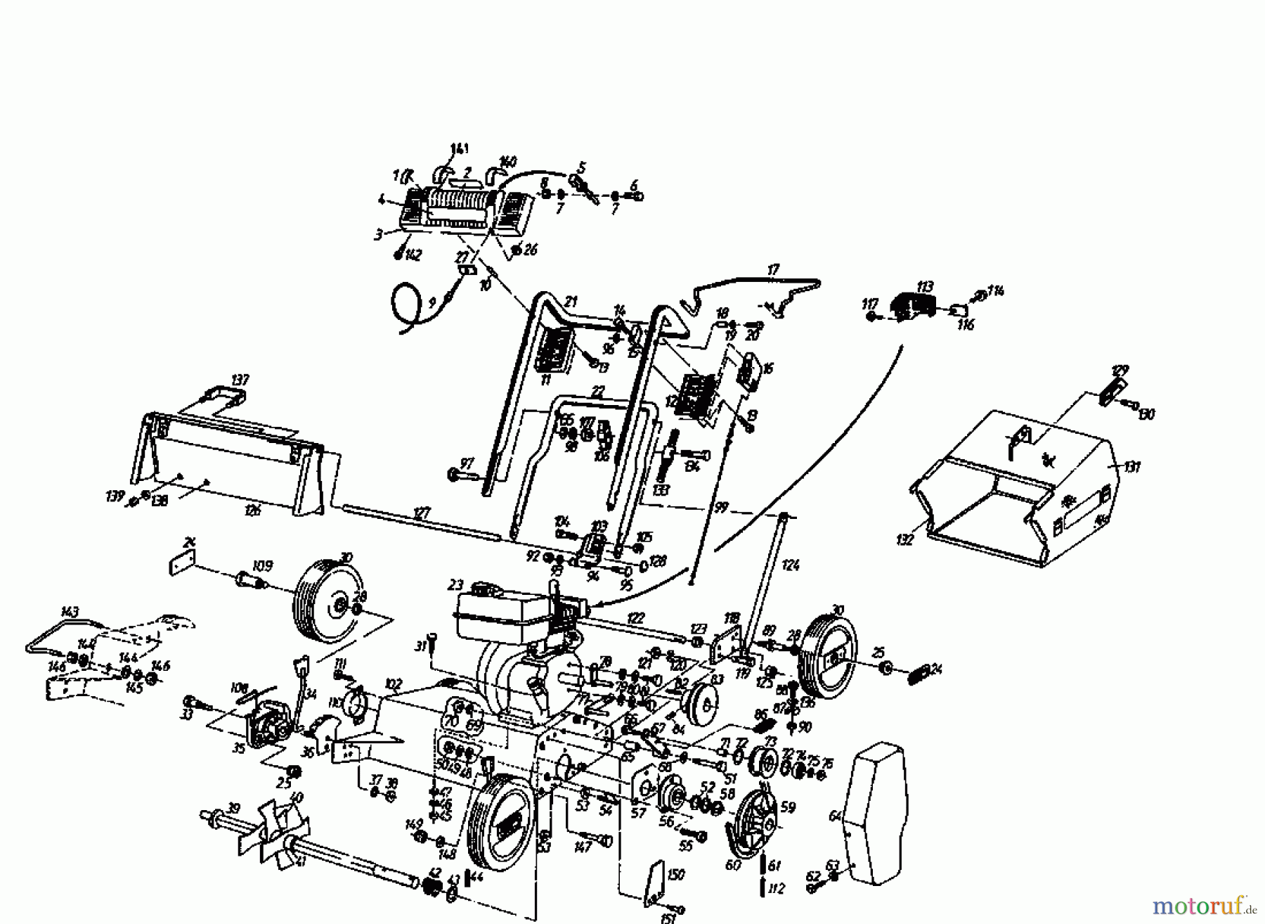  Gutbrod Scarificateur thermique MV 404 04010.01  (1995) Machine de base