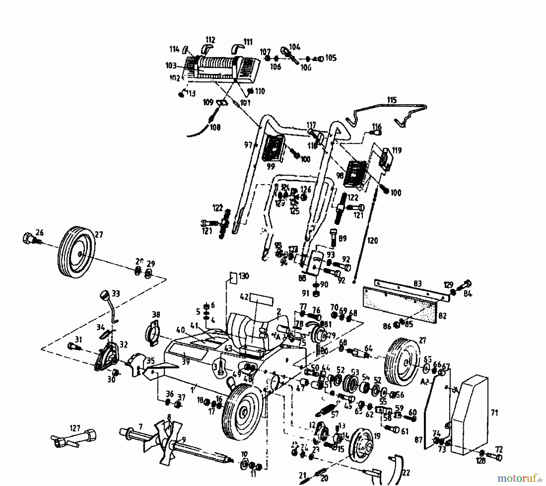  Gutbrod Scarificateur thermique MV 504 00053.05  (1995) Machine de base