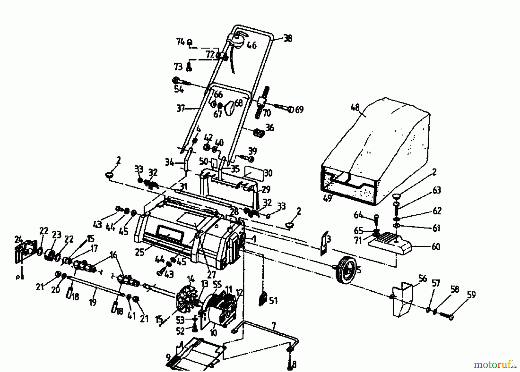  Golf Scarificateur électrique 133 VE 02826.04  (1995) Machine de base