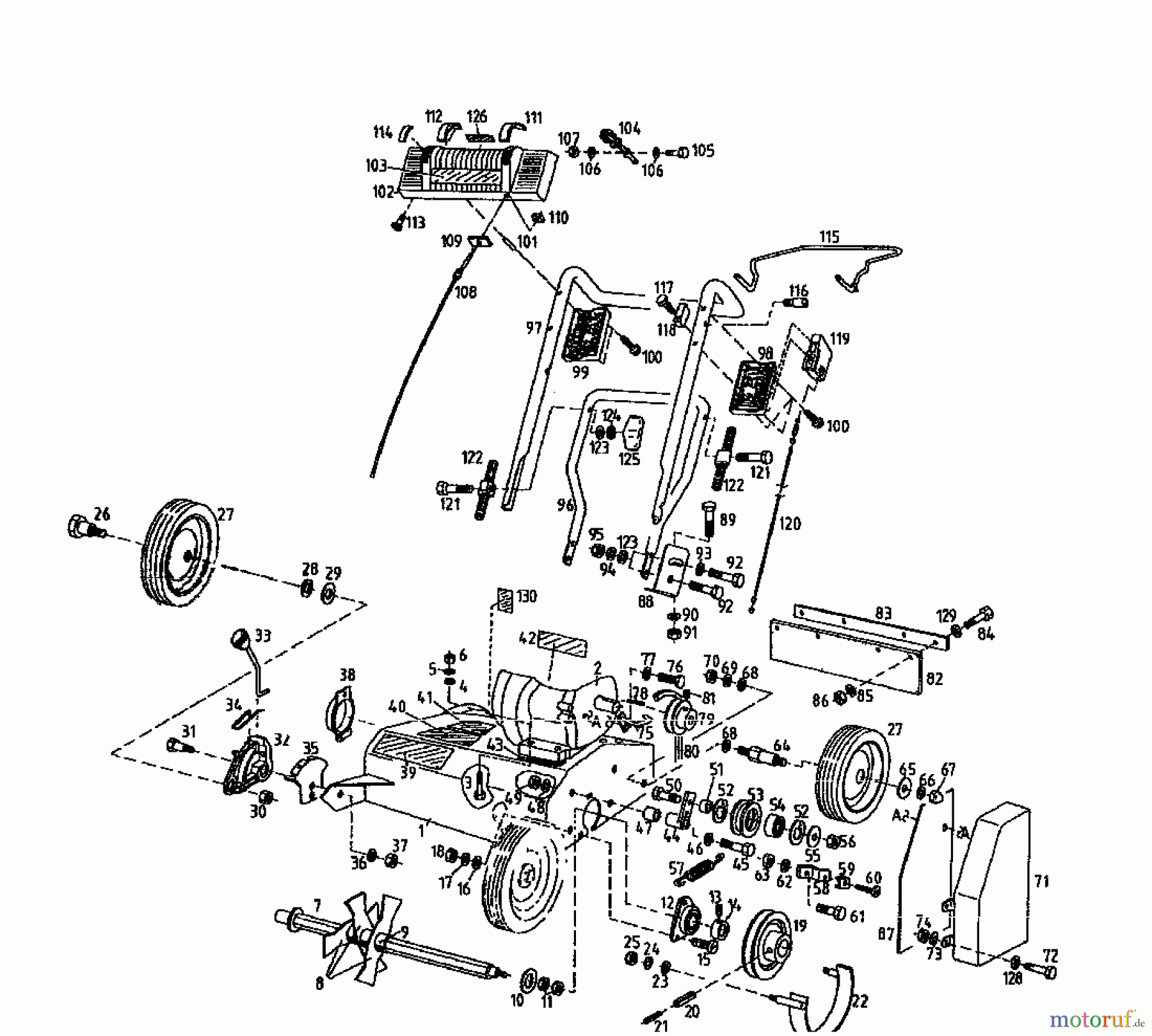  Gutbrod Scarificateur thermique MV 504 00053.05  (1996) Machine de base