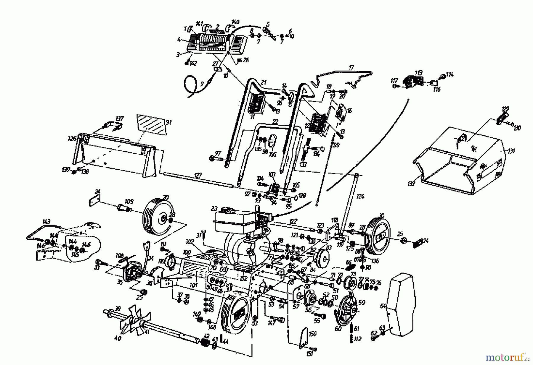  Gutbrod Scarificateur thermique MV 404 04010.01  (1996) Machine de base