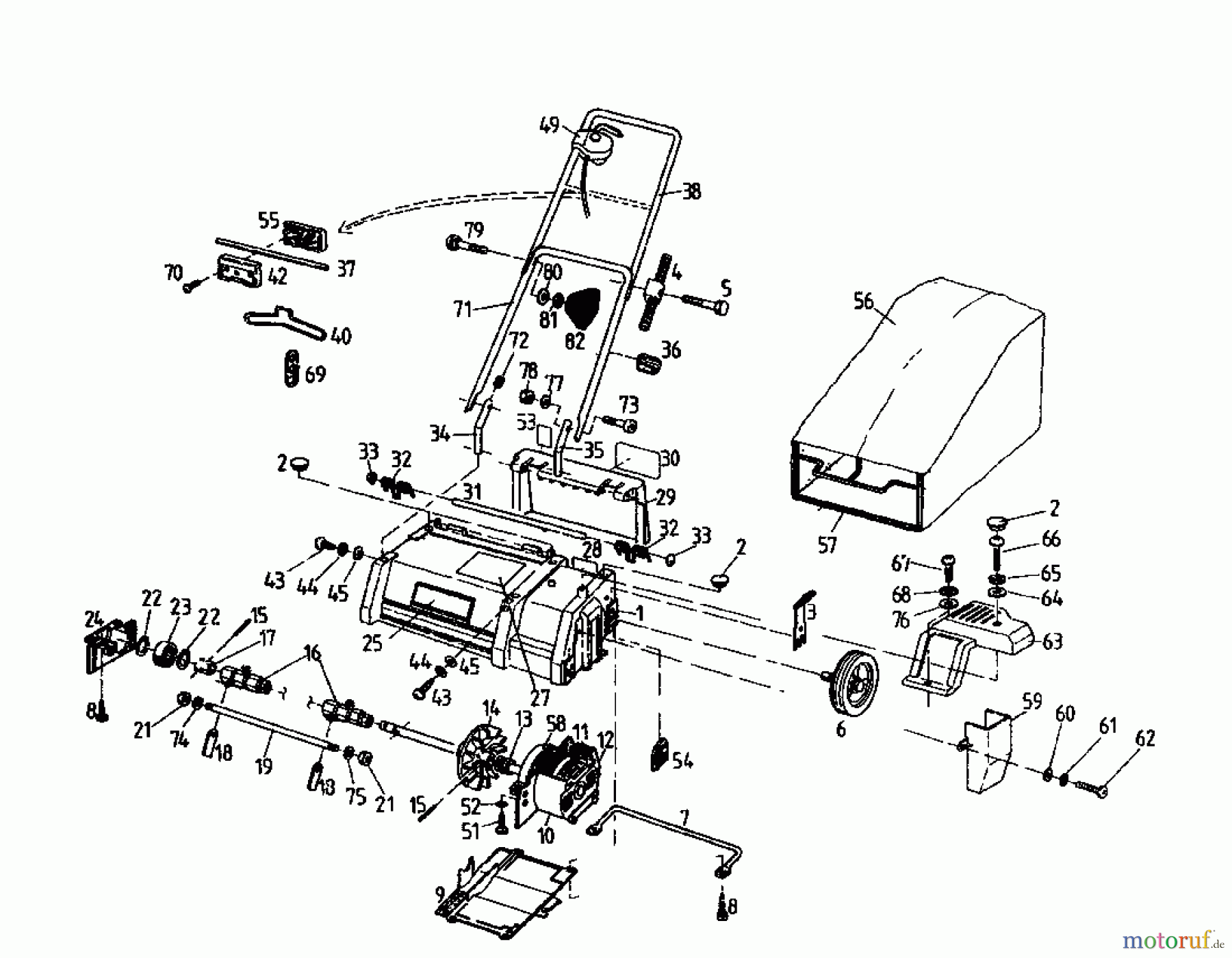  Gutbrod Scarificateur électrique VE 33 02826.02  (1996) Machine de base