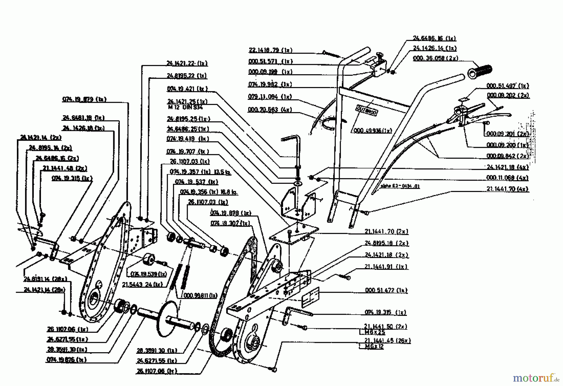  Gutbrod Motobineuse MB 62-52 K 07518.03  (1996) Machine de base
