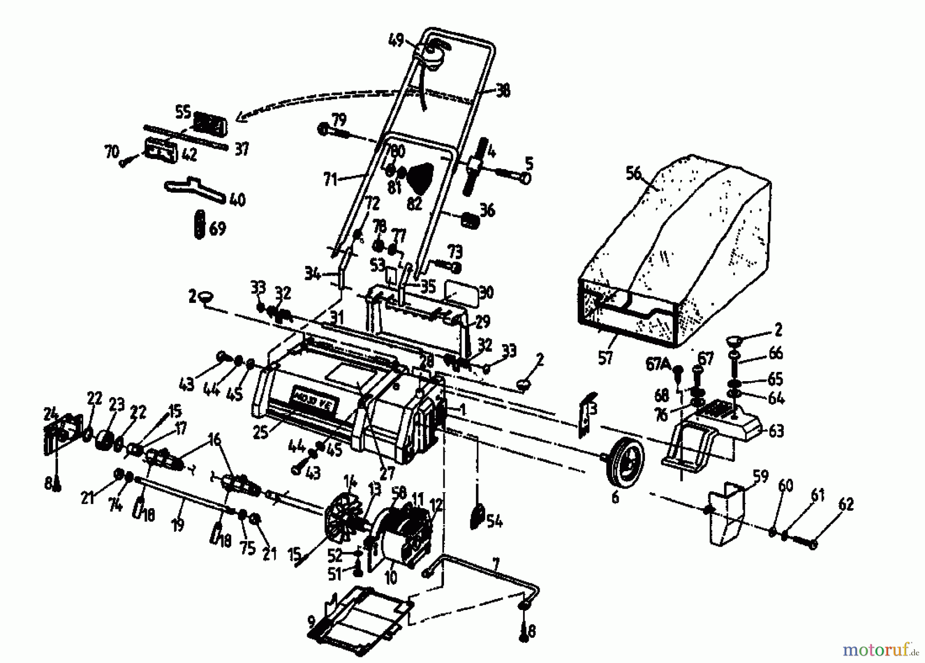  Ghd Electric verticutter MD 33 VE 04053.01  (1996) Basic machine