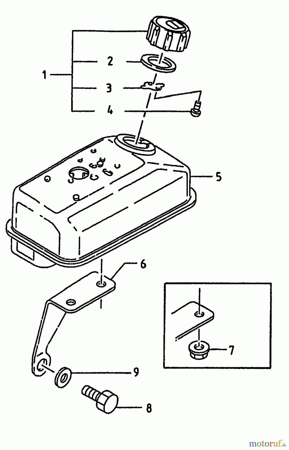  Gutbrod Motobineuse MB 62-52 K 07518.03  (1996) Réservoir