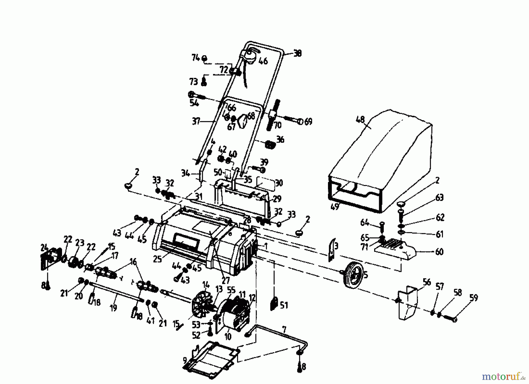  Golf Scarificateur électrique 133 VE 02826.04  (1996) Machine de base