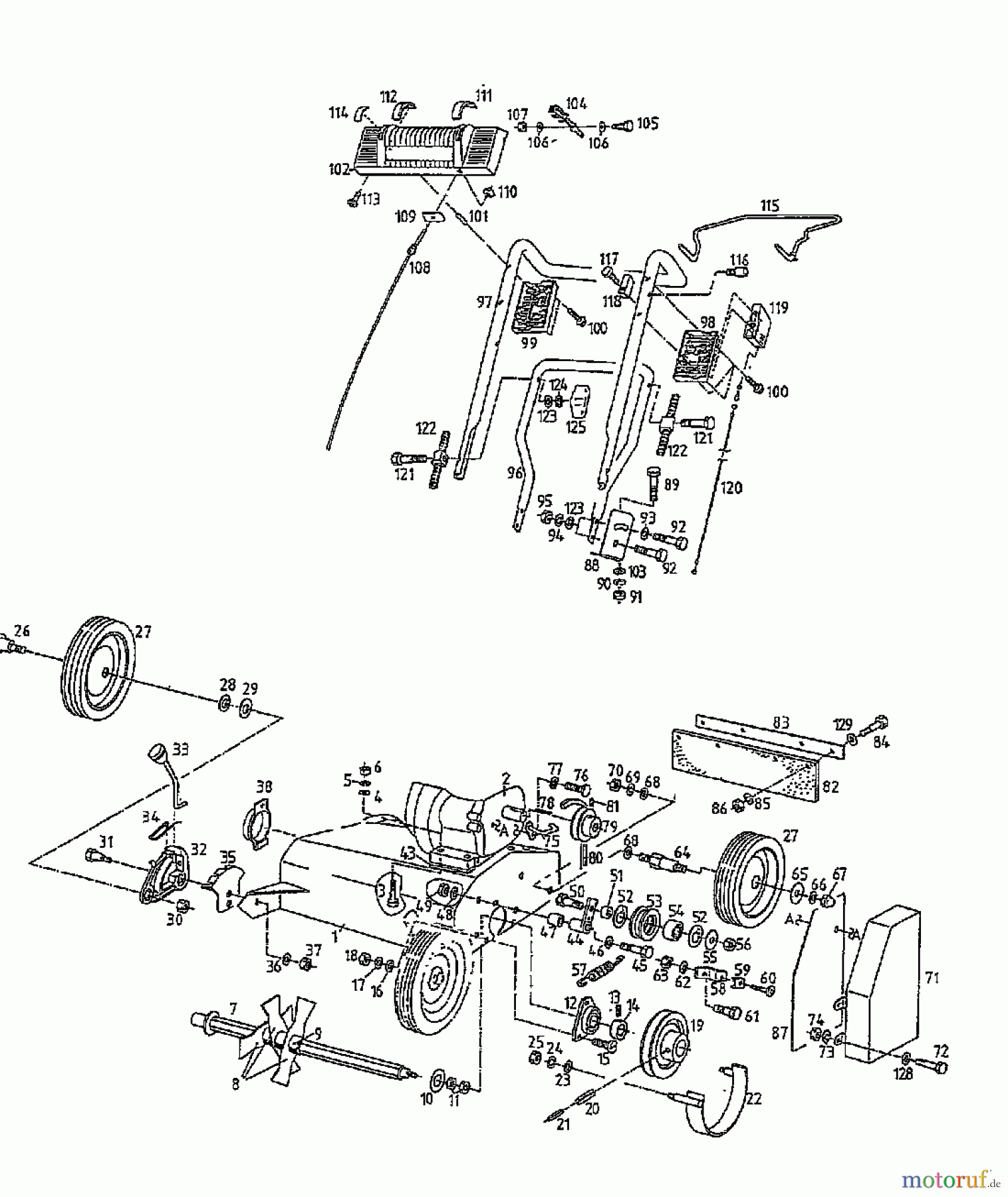  Gutbrod Scarificateur thermique MV 504 00053.05  (1997) Machine de base