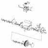 MTD GES 45 S 04063.02 (1997) Listas de piezas de repuesto y dibujos Gearbox, Wheels, Cutting hight adjustment