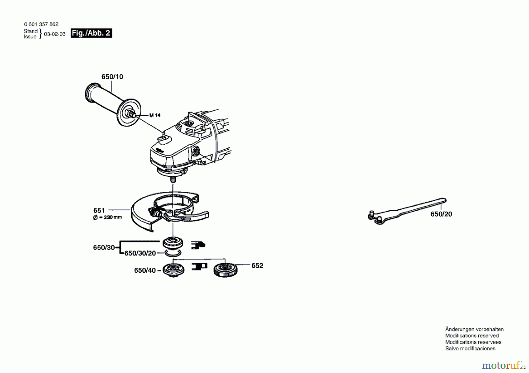  Bosch Werkzeug Winkelschleifer GWS 21-230 Seite 2