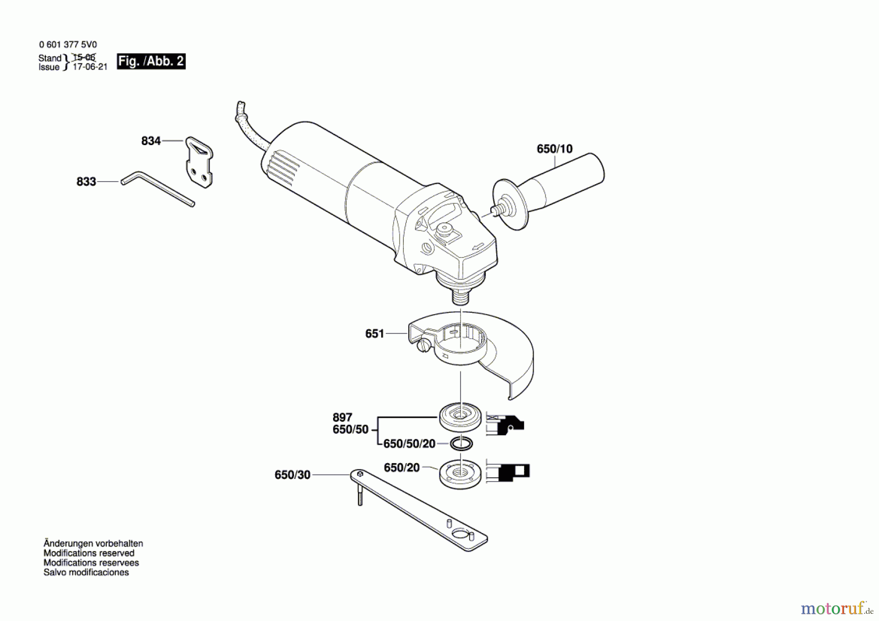  Bosch Werkzeug Winkelschleifer GWS 8-125 C Seite 2