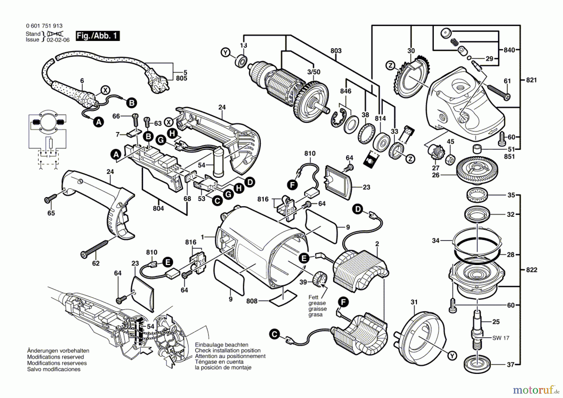 Bosch Werkzeug Winkelschleifer GWS 20-180 J Seite 1