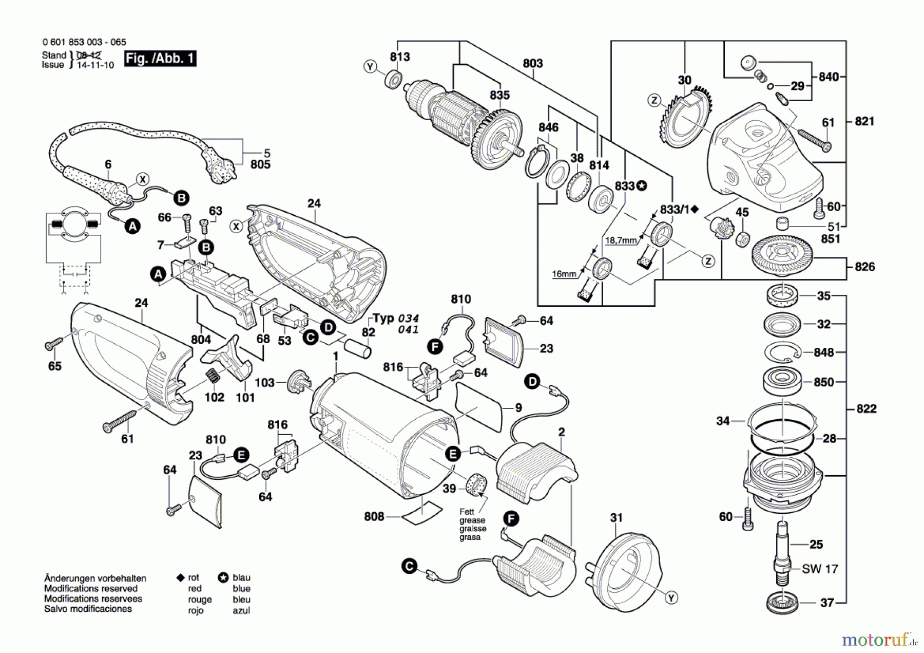  Bosch Werkzeug Winkelschleifer GWS 24-180 B Seite 1
