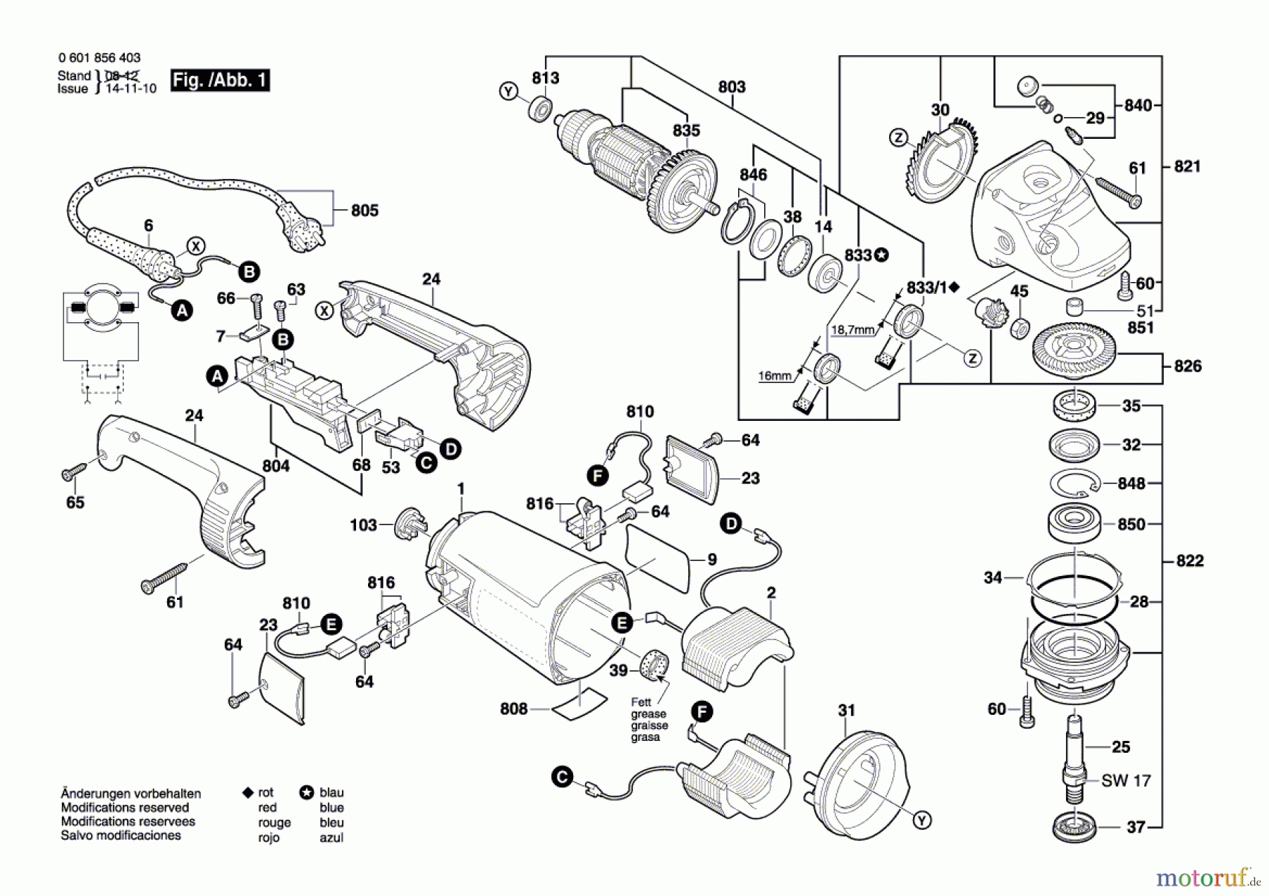  Bosch Werkzeug Winkelschleifer GWS 26-230 H Seite 1