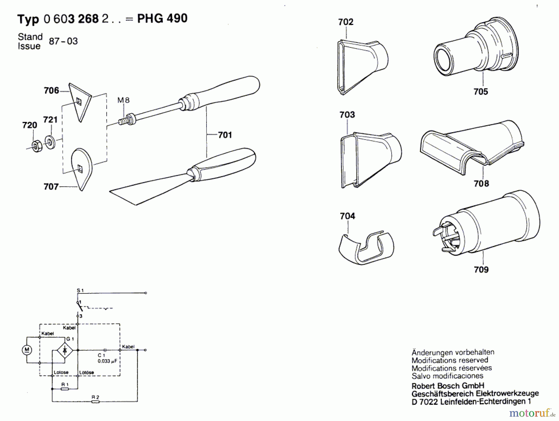  Bosch Werkzeug Heissluftgebläse PHG 490 Seite 2