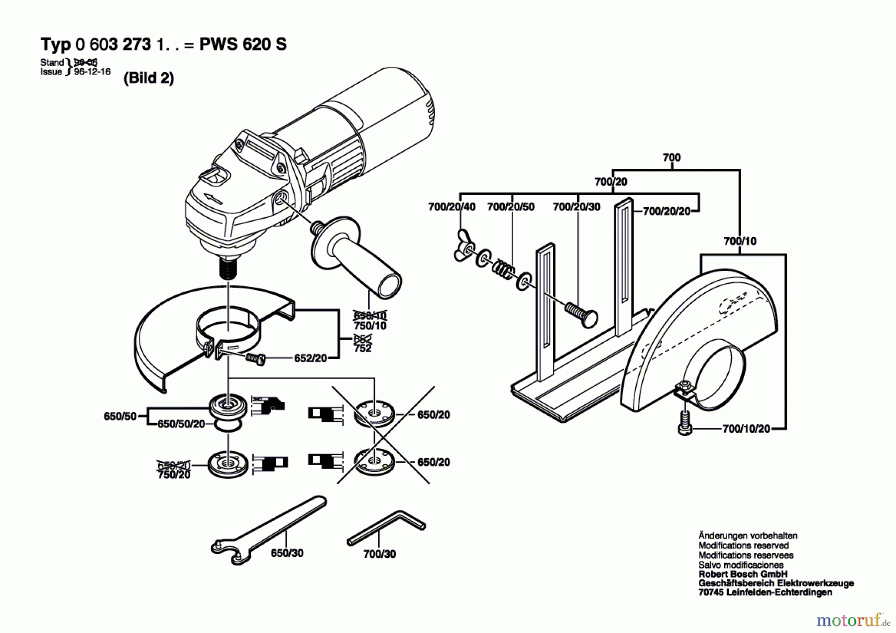  Bosch Werkzeug Winkelschleifer PWS 620 S Seite 2