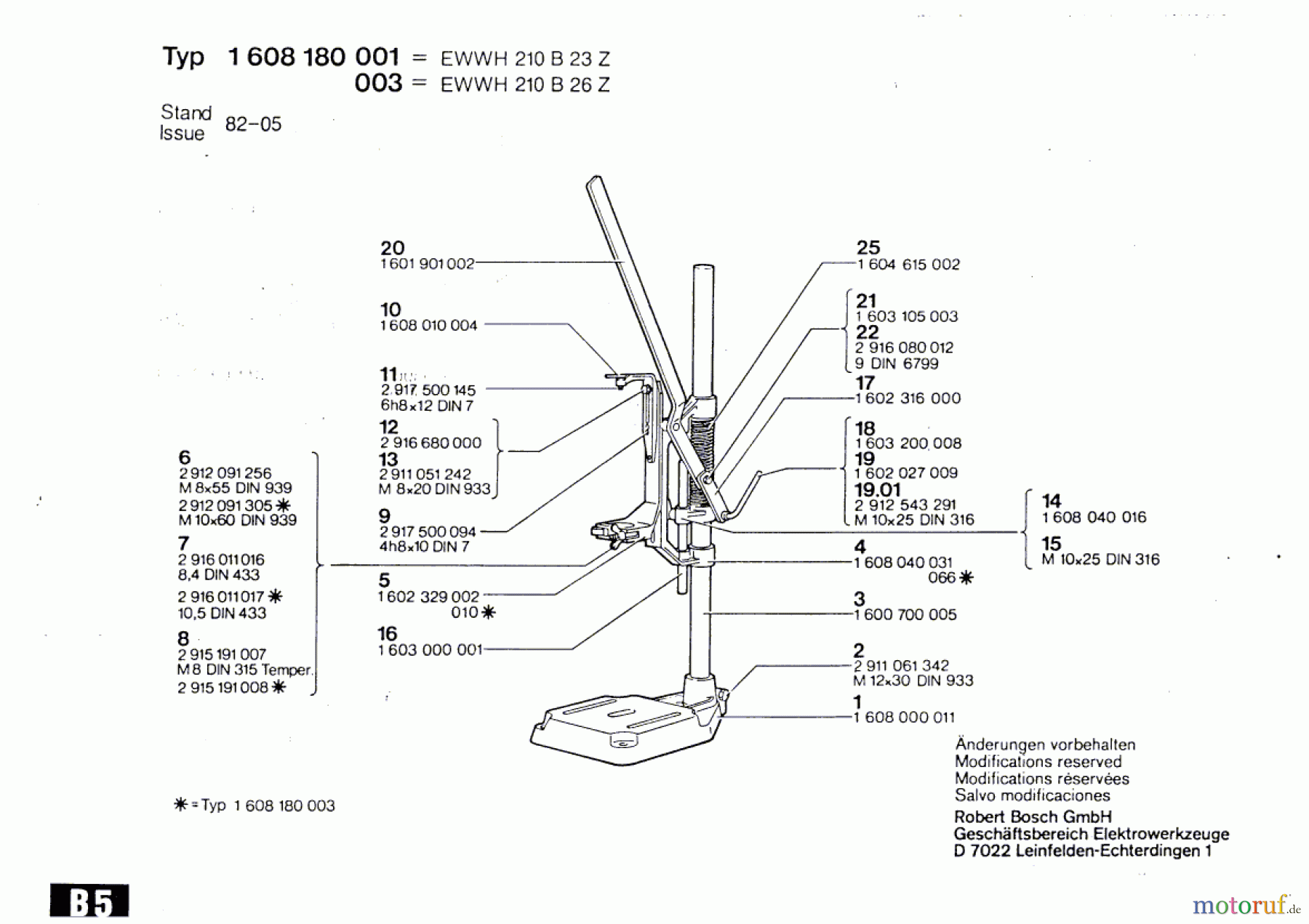  Bosch Werkzeug Tischständer ---- Seite 1