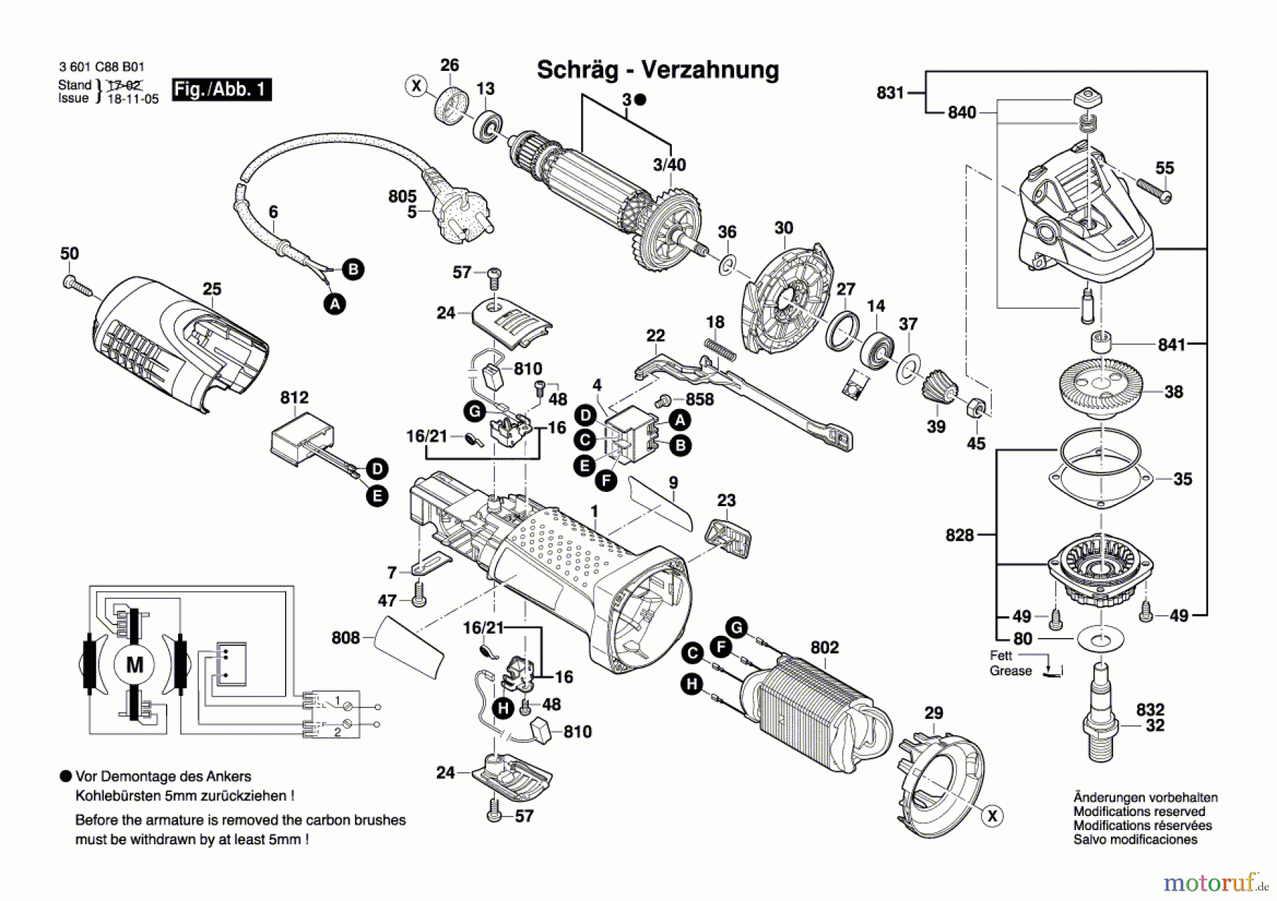 Bosch Werkzeug Winkelschleifer BAG 125-2 Seite 1