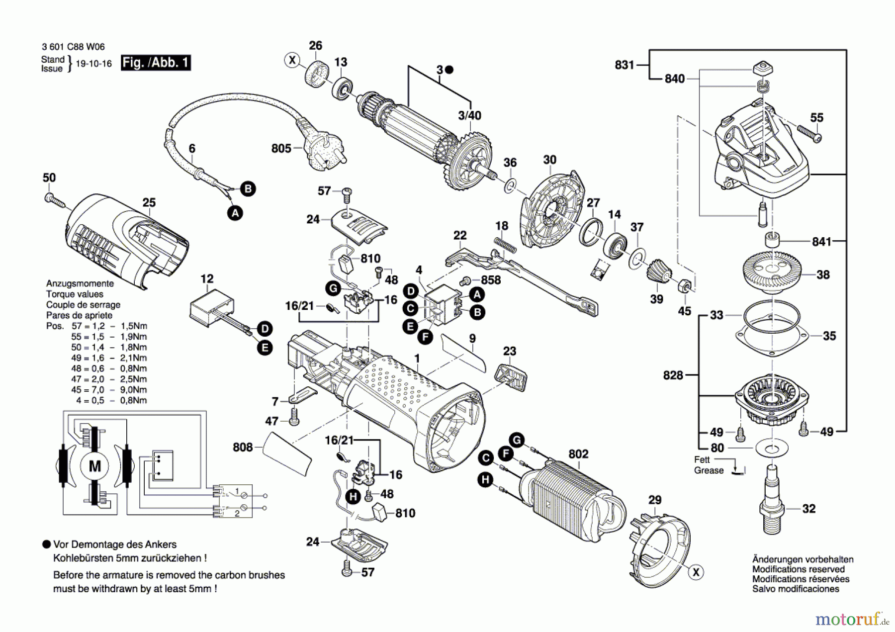  Bosch Werkzeug Winkelschleifer EWS 7-115 BASIC Seite 1