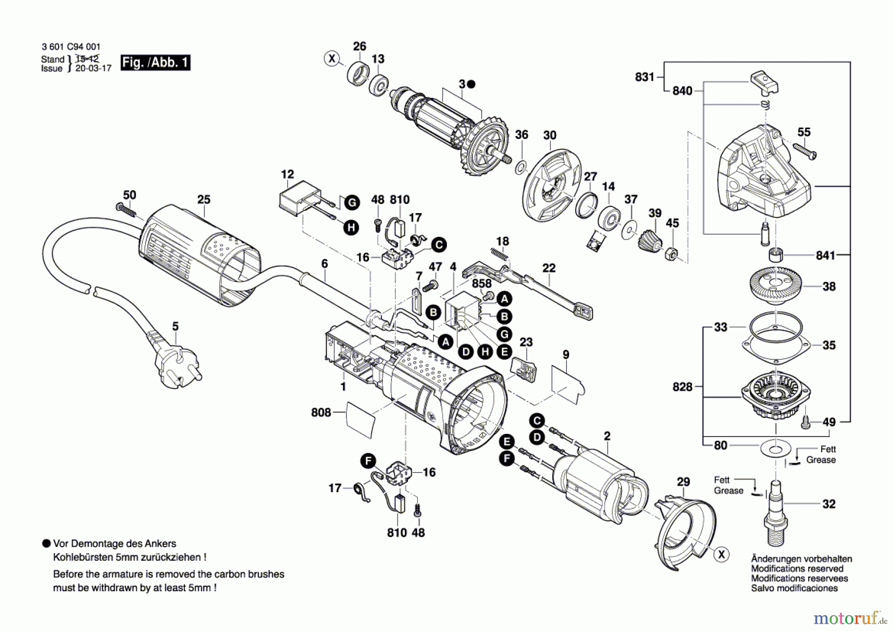  Bosch Werkzeug Winkelschleifer GWS 700 Seite 1