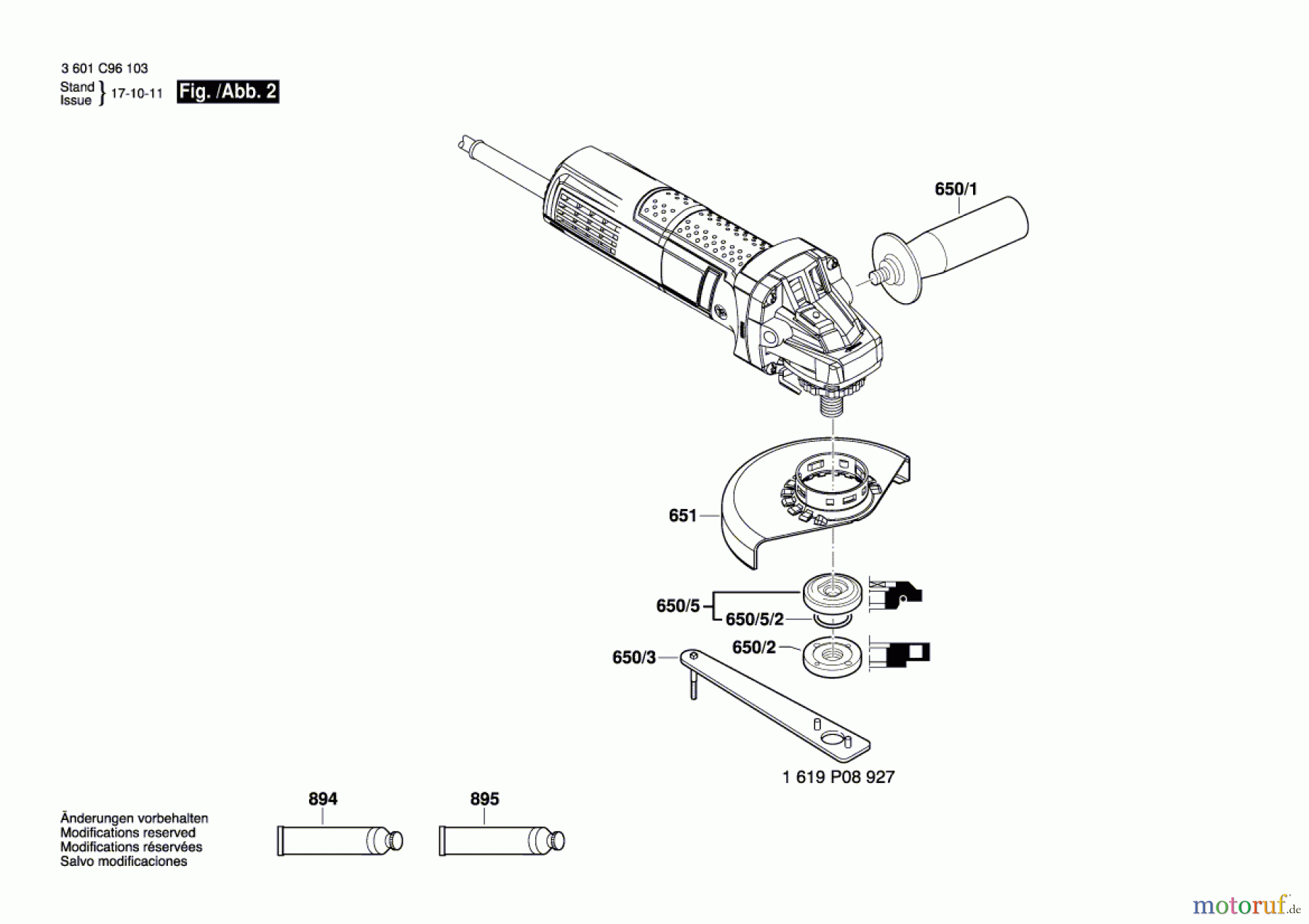  Bosch Werkzeug Winkelschleifer GWS 9-115 S Seite 2