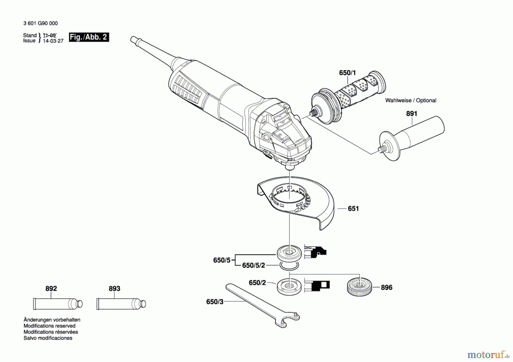  Bosch Werkzeug Winkelschleifer GWS 11-125 Seite 2