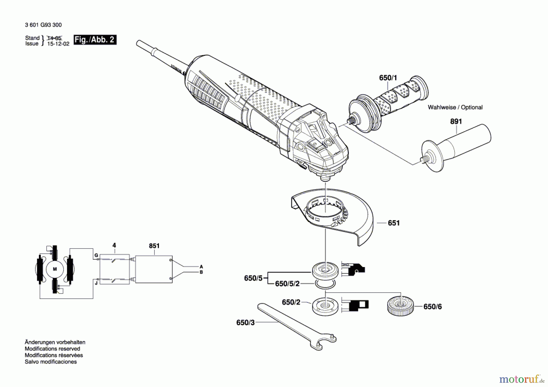  Bosch Werkzeug Winkelschleifer GWS 15-125 CIPX Seite 2