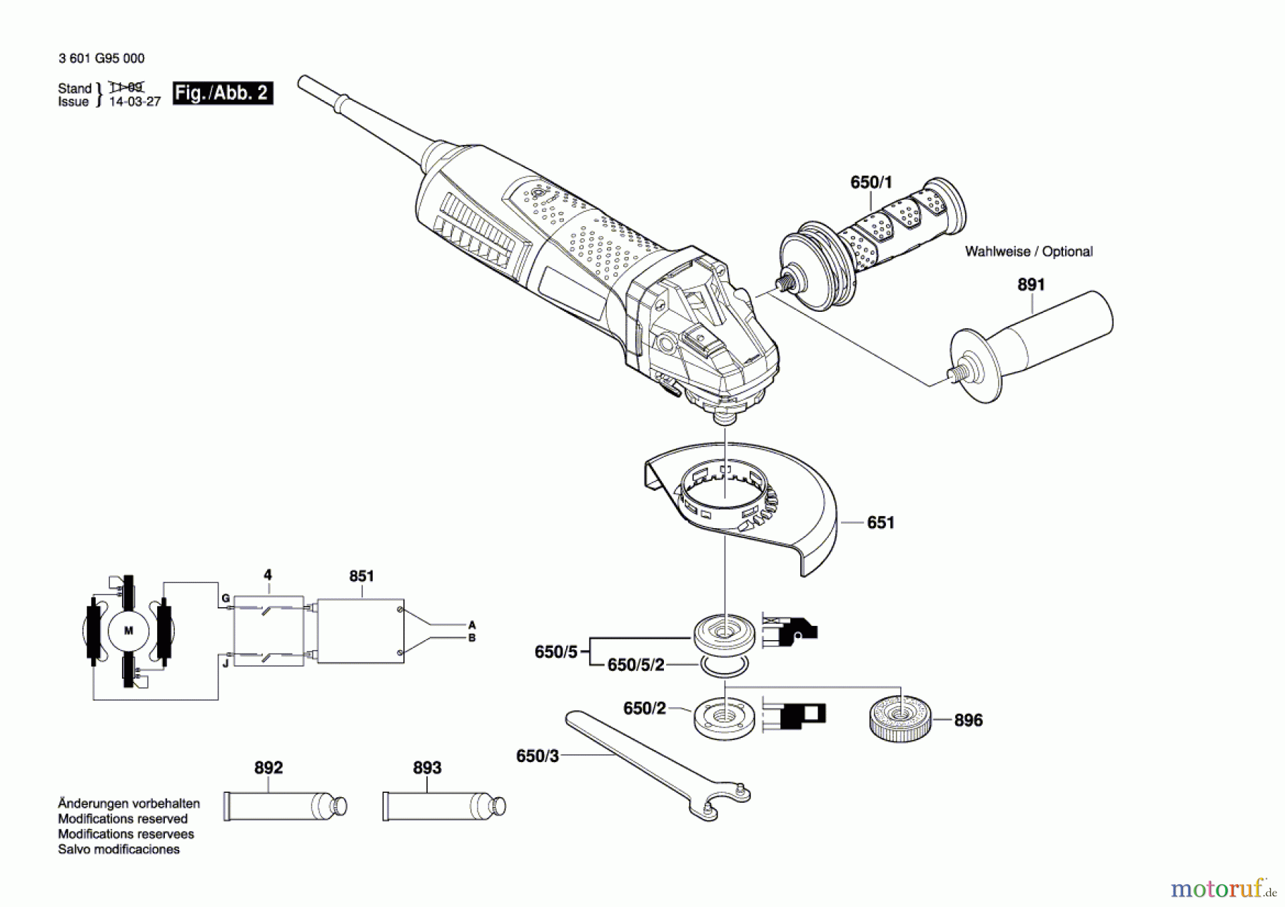  Bosch Werkzeug Winkelschleifer GWS 15-150 CI Seite 2