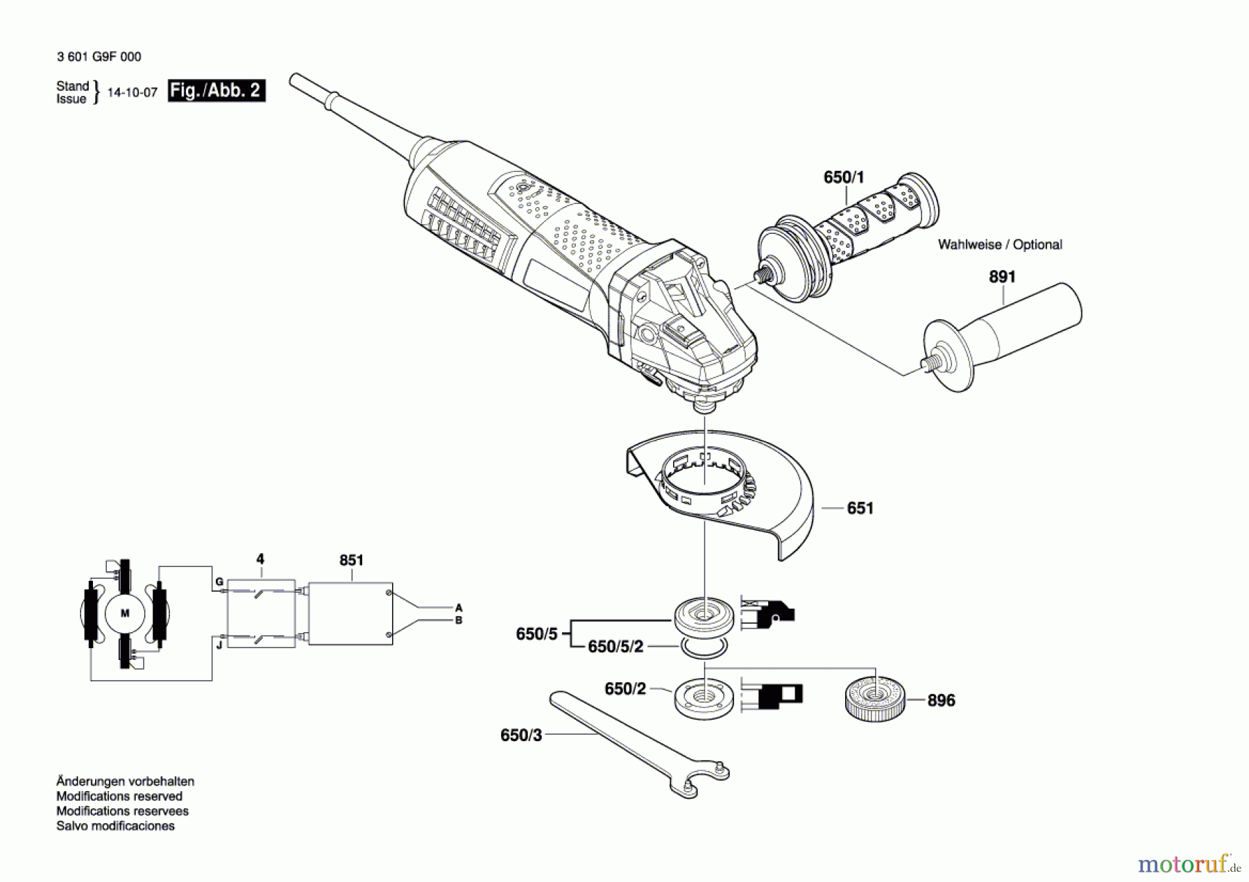  Bosch Werkzeug Winkelschleifer GWS 13-125 CIE Seite 2