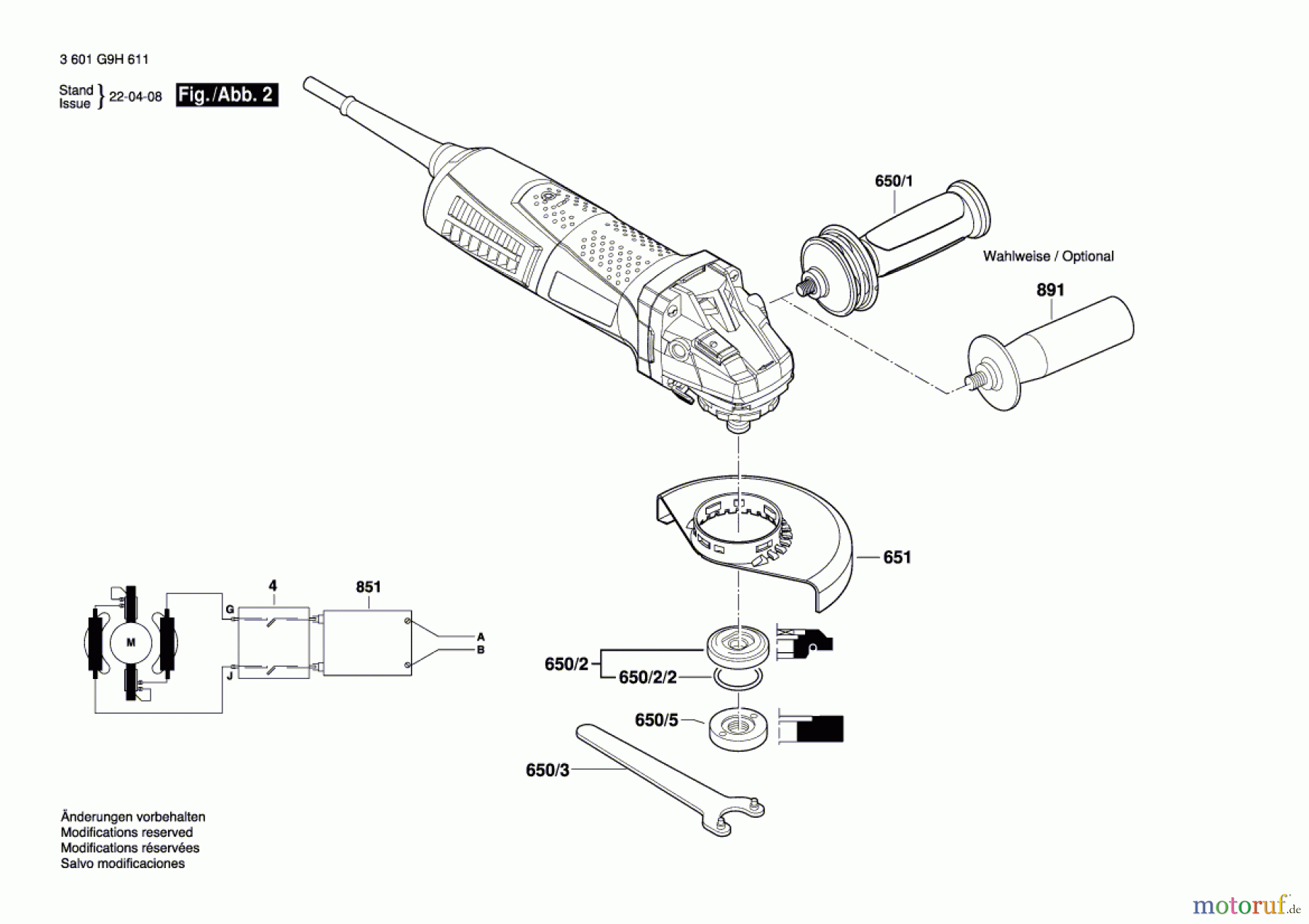  Bosch Werkzeug Winkelschleifer Hg 10-125VS Seite 2