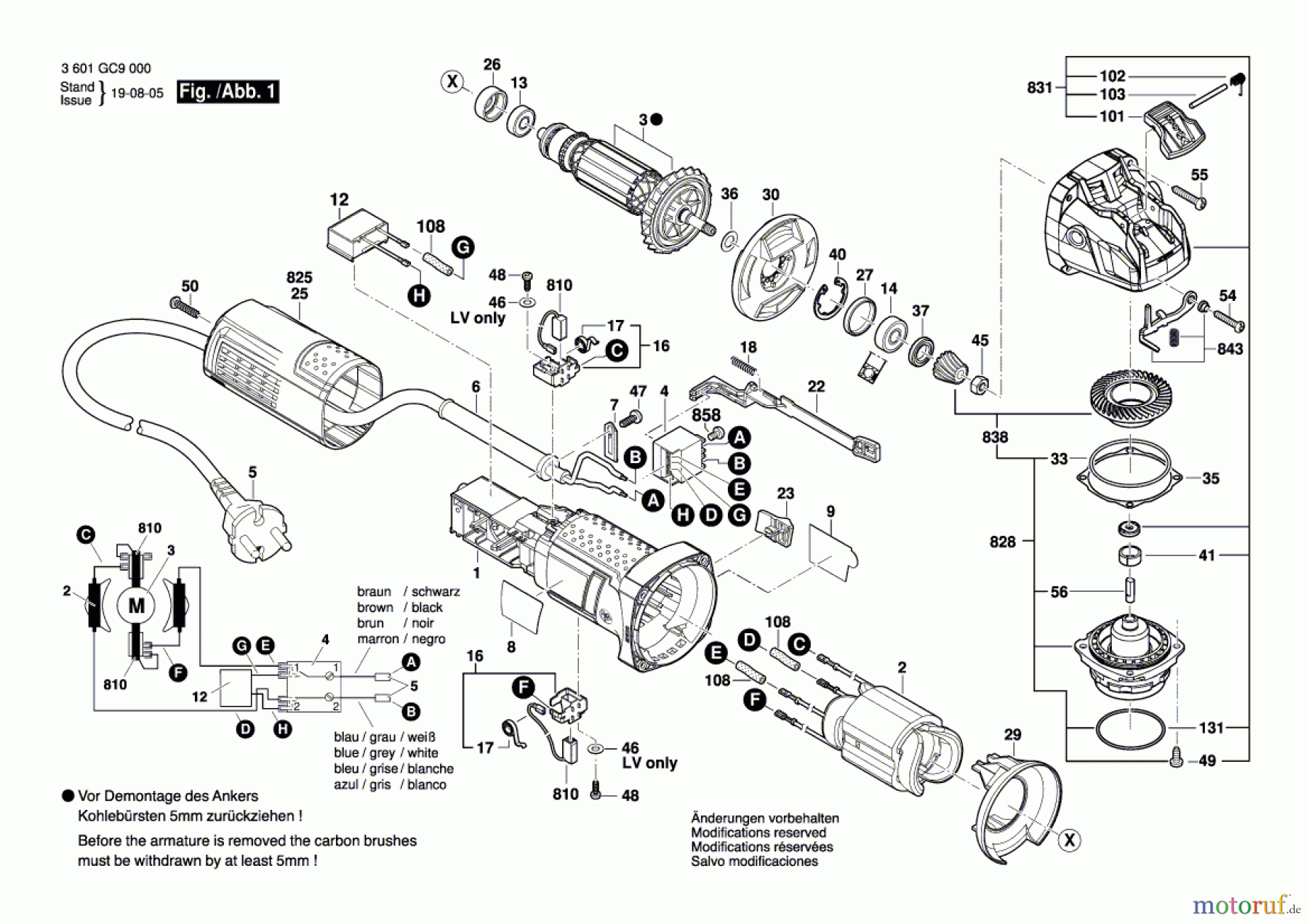  Bosch Werkzeug Winkelschleifer GWX 750-125 Seite 1