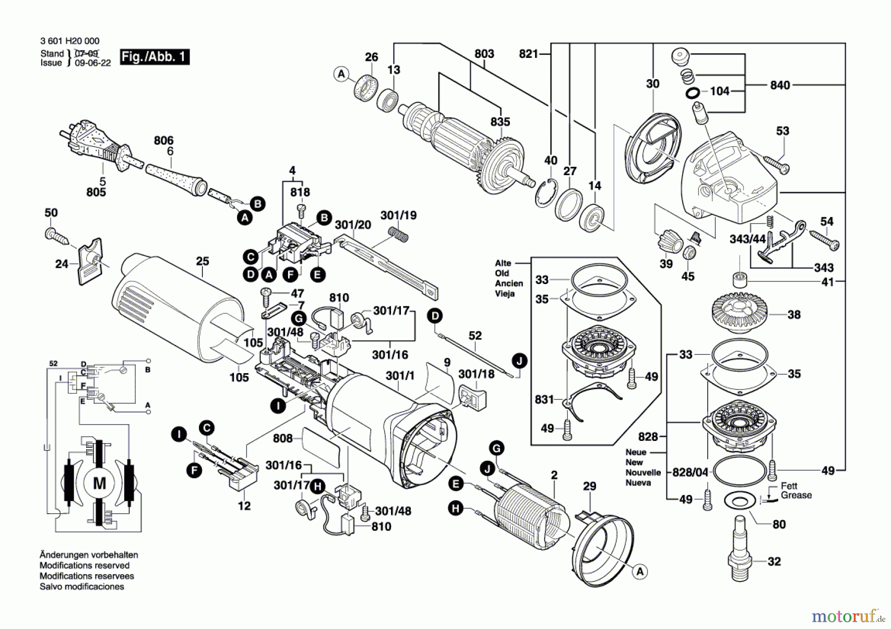  Bosch Werkzeug Winkelschleifer GWS 8-115 Seite 1