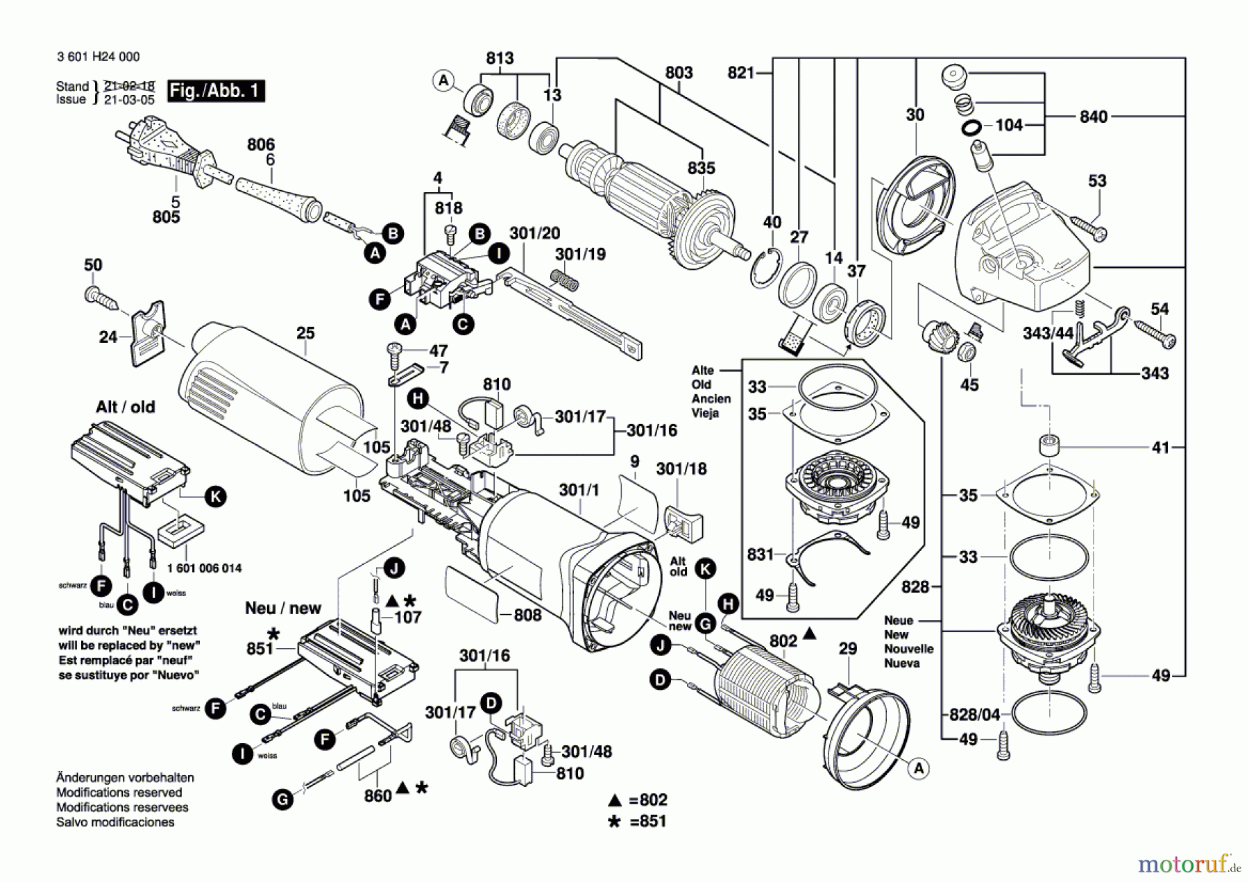  Bosch Werkzeug Winkelschleifer GWS 14-125 CIT Seite 1