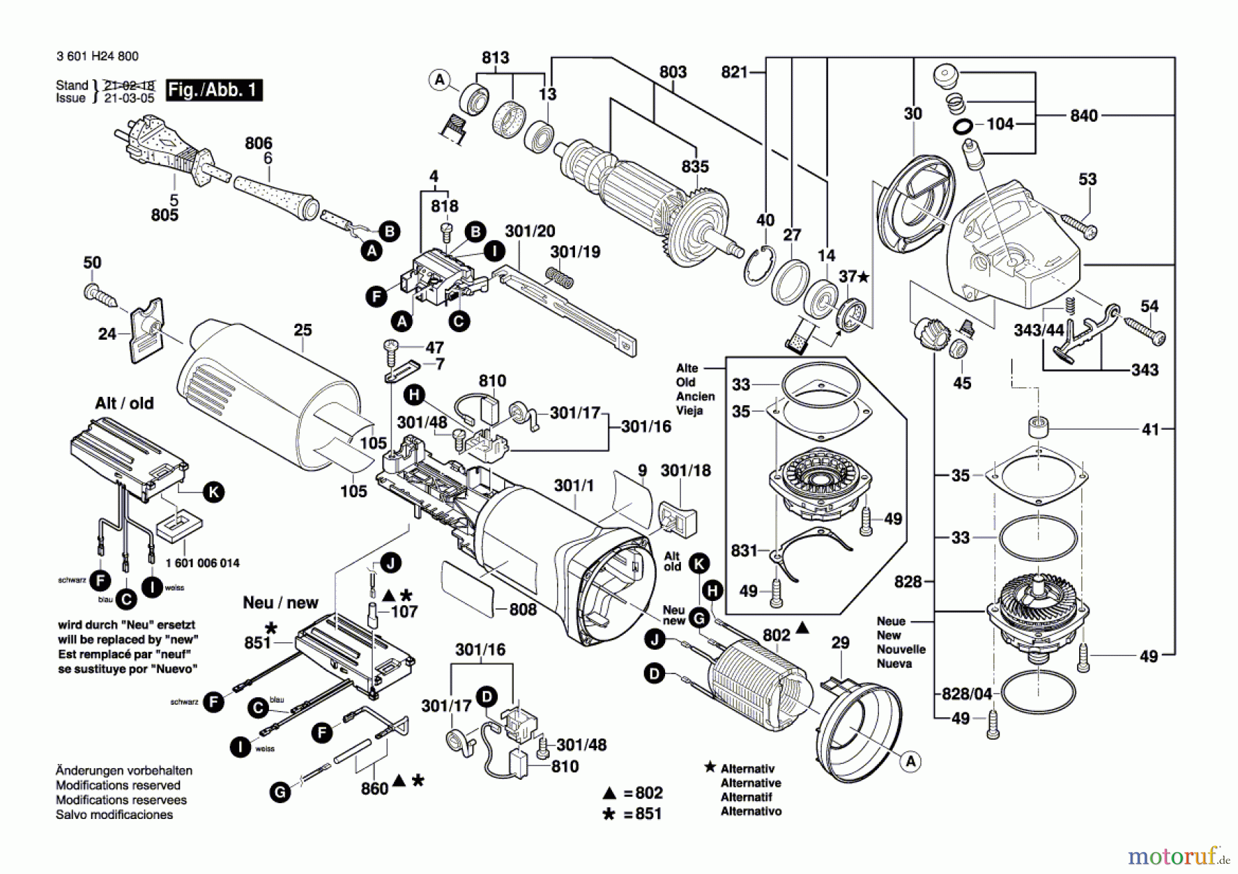  Bosch Werkzeug Winkelschleifer GWS 14-125 Seite 1
