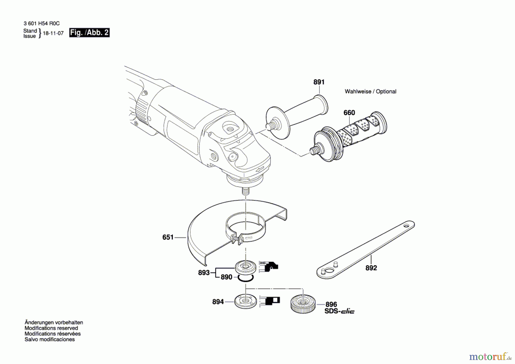  Bosch Werkzeug Winkelschleifer BAG230-1 CLBF Seite 2