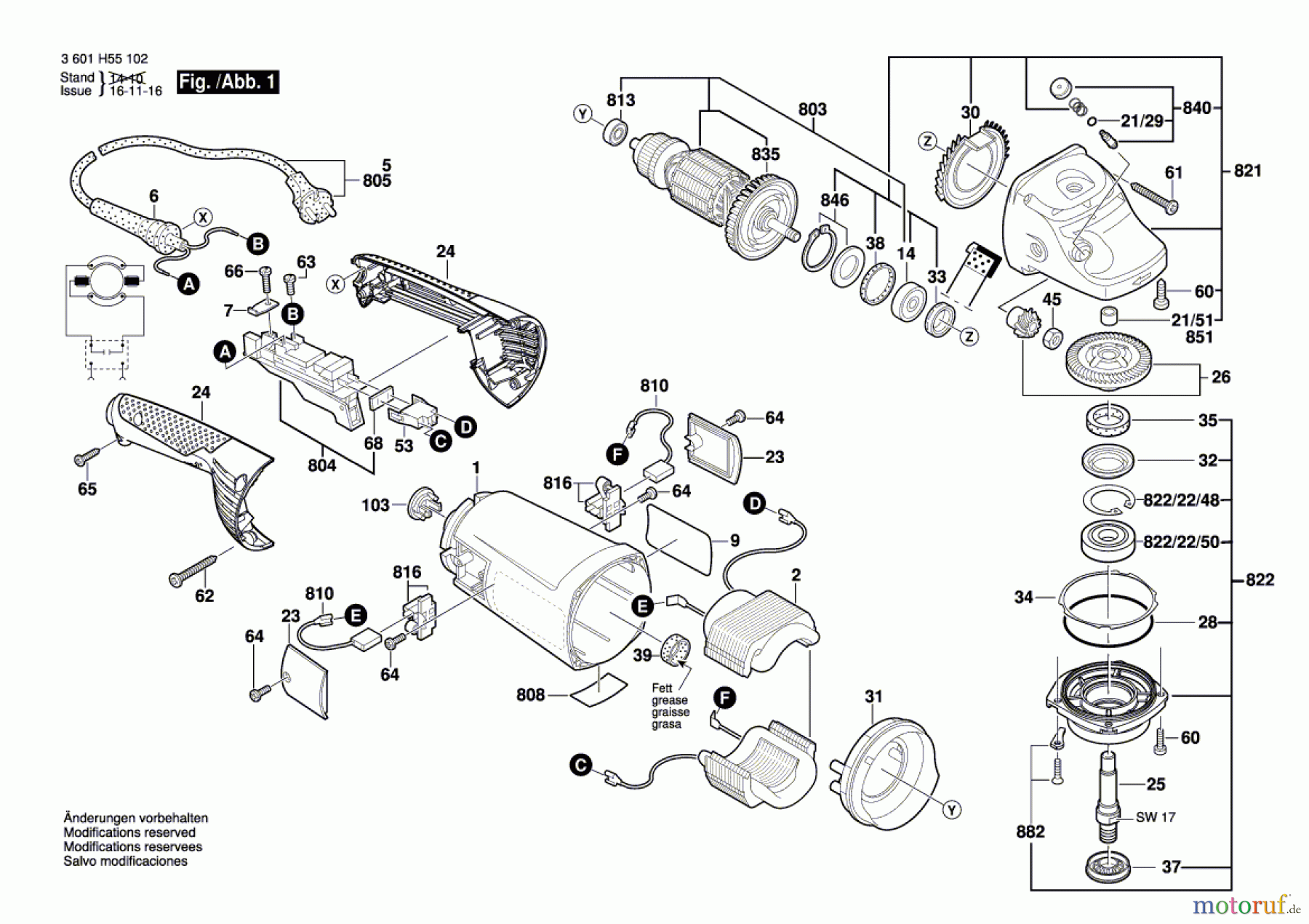  Bosch Werkzeug Winkelschleifer GWS 26-180 JH Seite 1