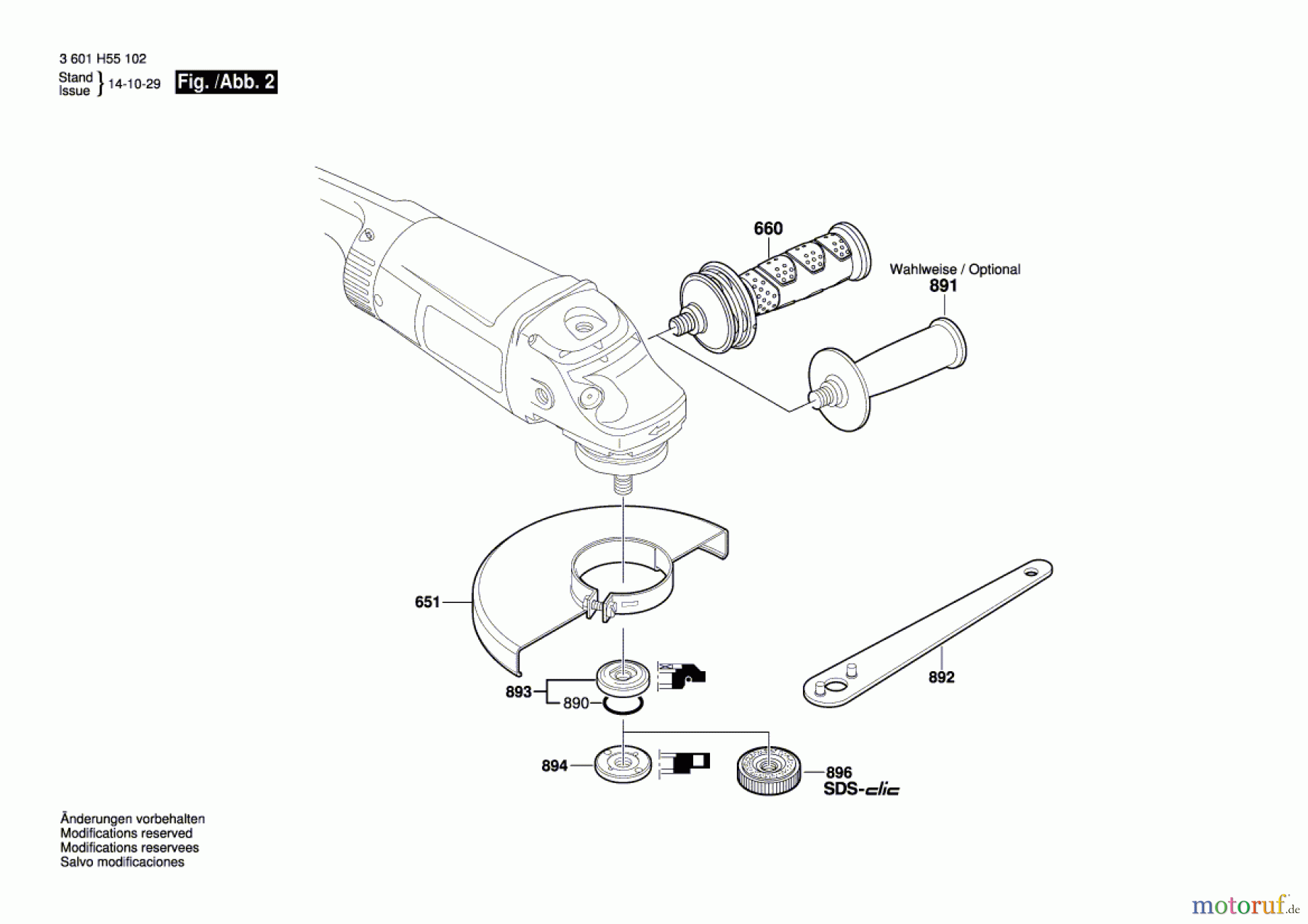  Bosch Werkzeug Winkelschleifer GWS 26-180 JH Seite 2