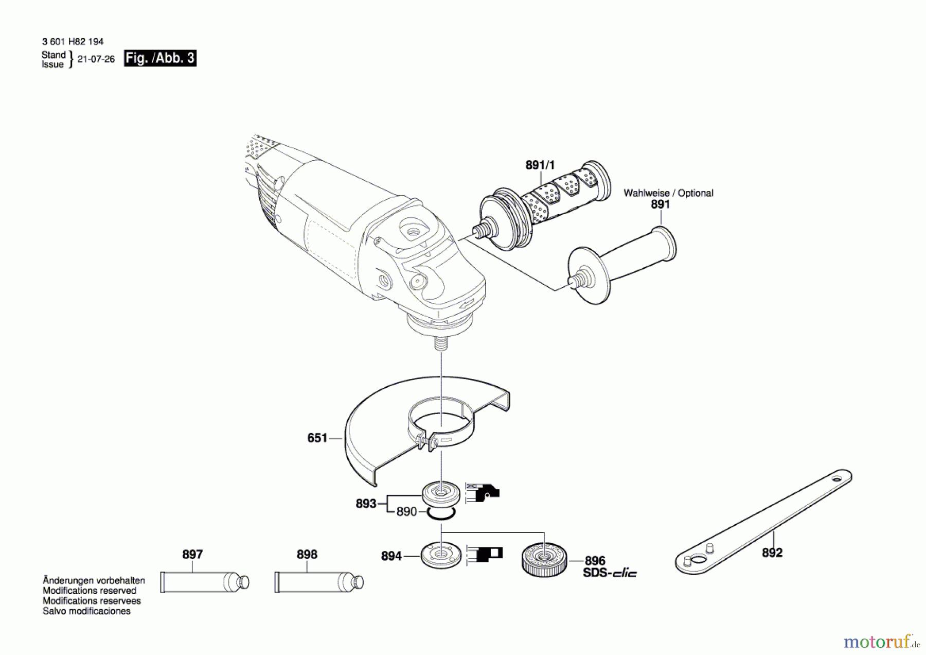  Bosch Werkzeug Winkelschleifer GWS 22-230 H Seite 3