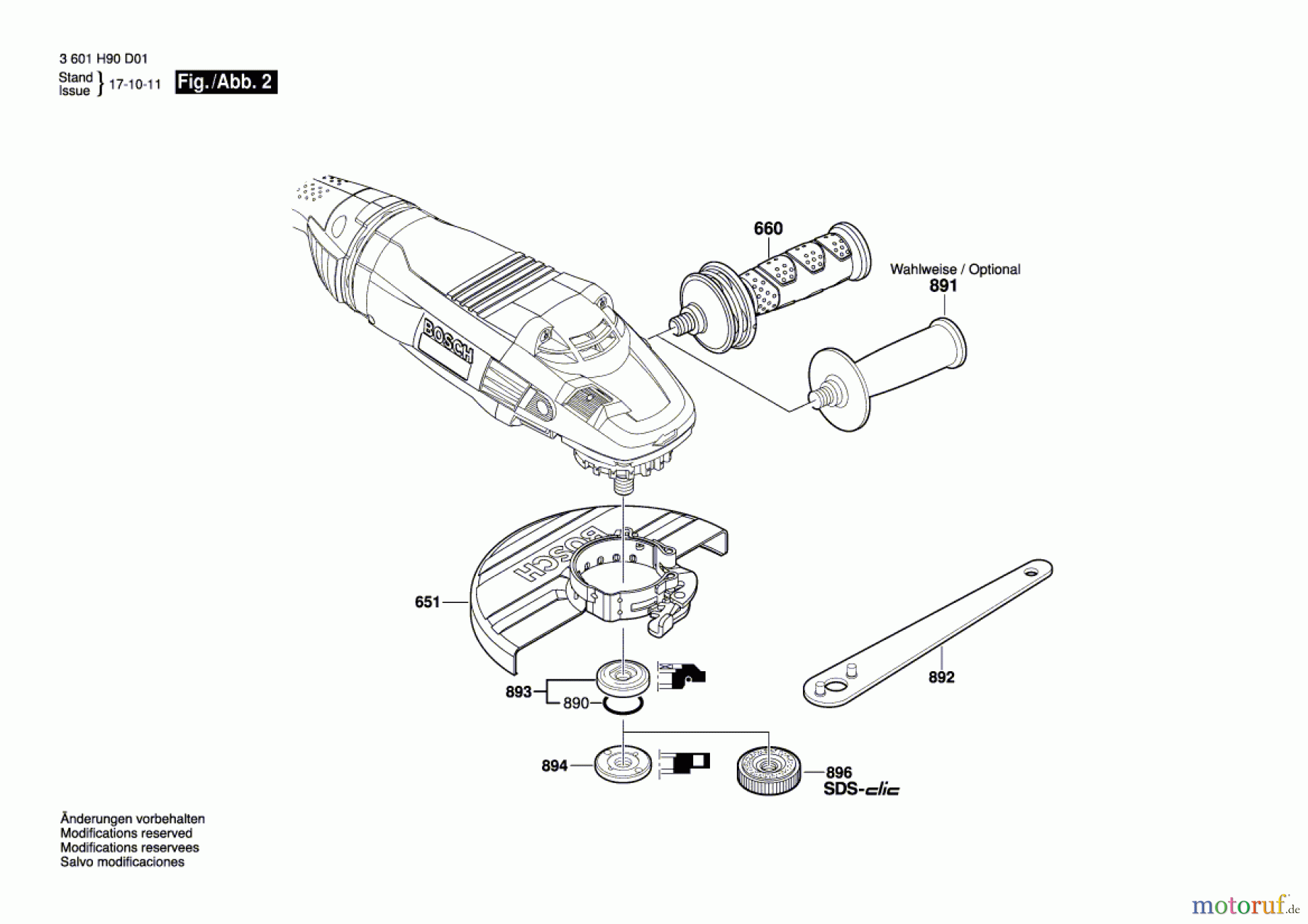  Bosch Werkzeug Winkelschleifer GWS 22-180 LVI Seite 2