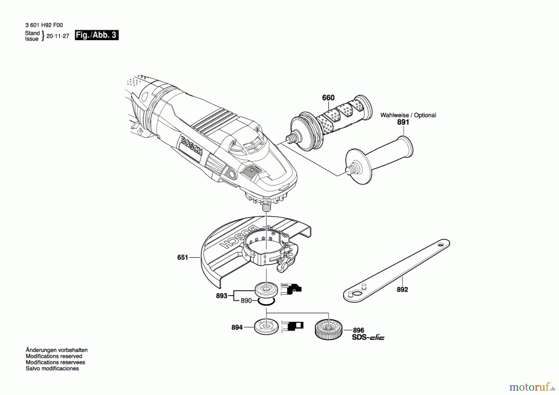  Bosch Werkzeug Winkelschleifer GWS 26-230 LVI Seite 3