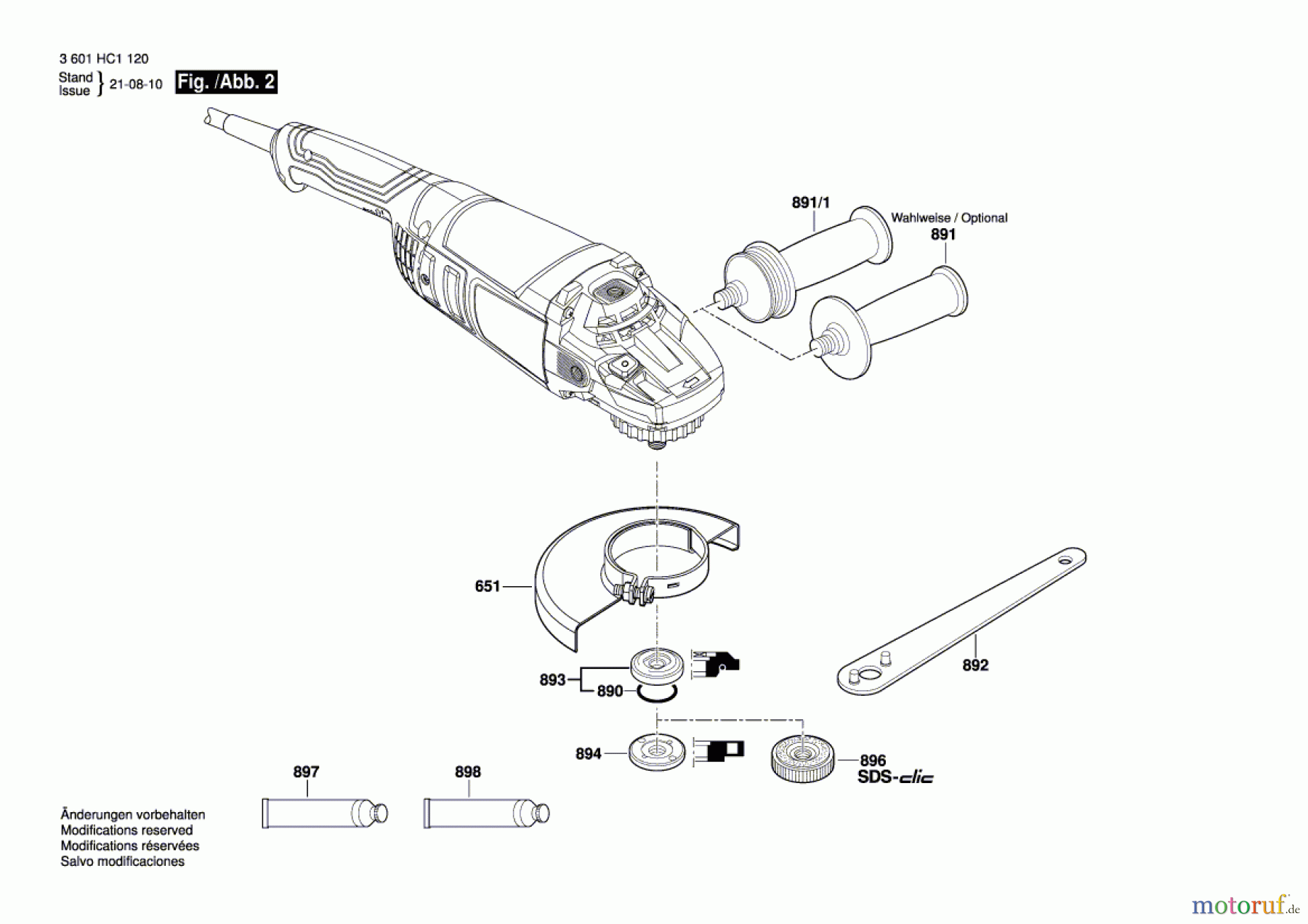  Bosch Werkzeug Winkelschleifer GWS 22-230 P Seite 2