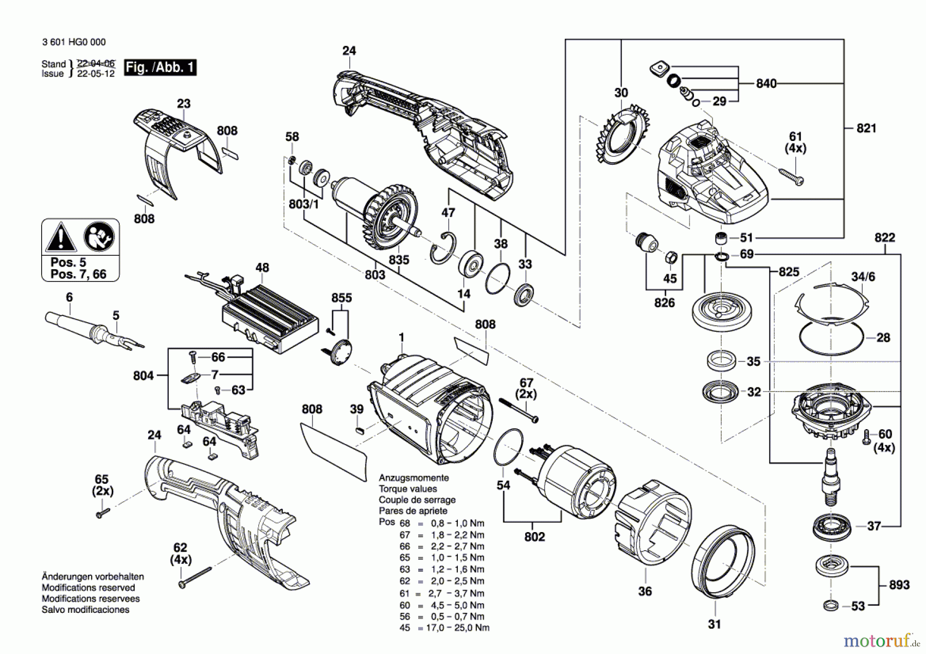  Bosch Werkzeug Winkelschleifer GWS 30-180 B Seite 1
