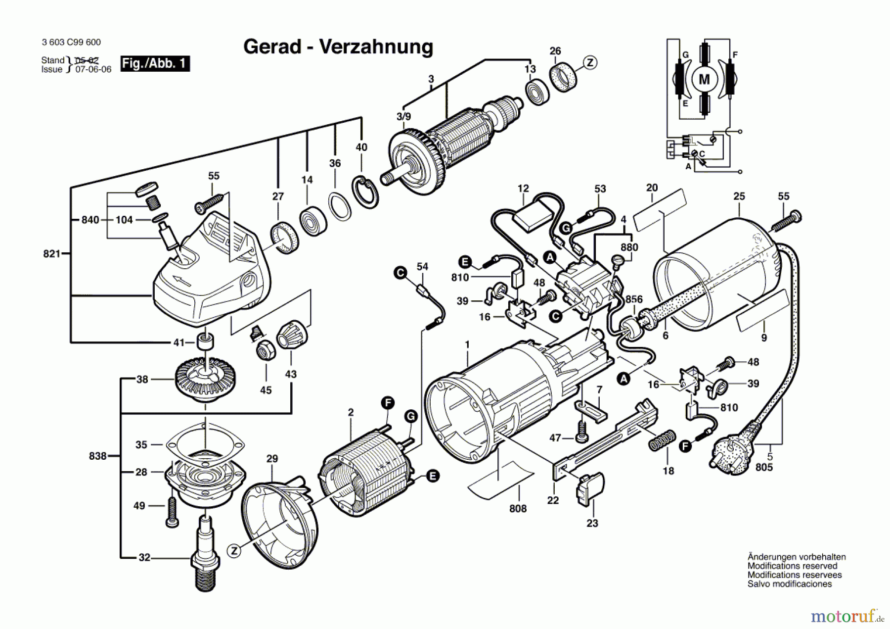  Bosch Werkzeug Winkelschleifer PWS 7-115 Seite 1