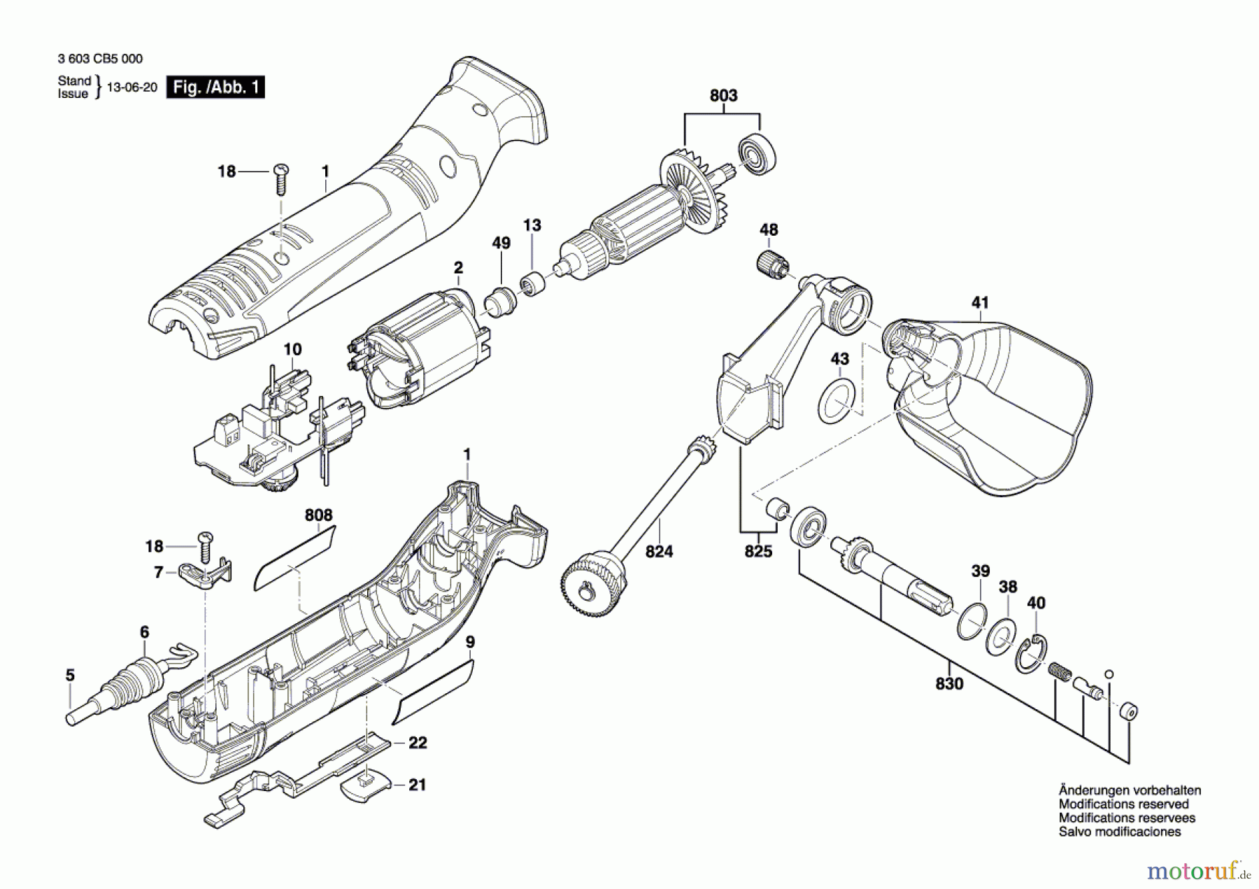 Bosch Werkzeug Schleifrolle PRR 250 ES Seite 1