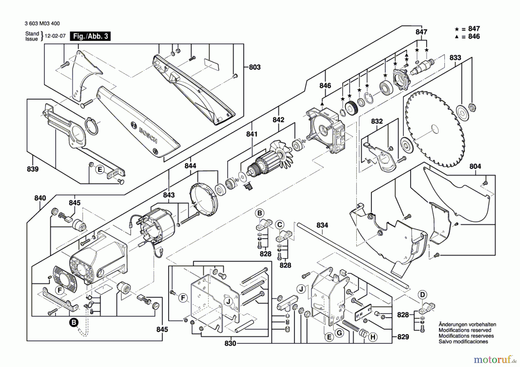  Bosch Werkzeug Tischkreissäge PTS 10 Seite 3