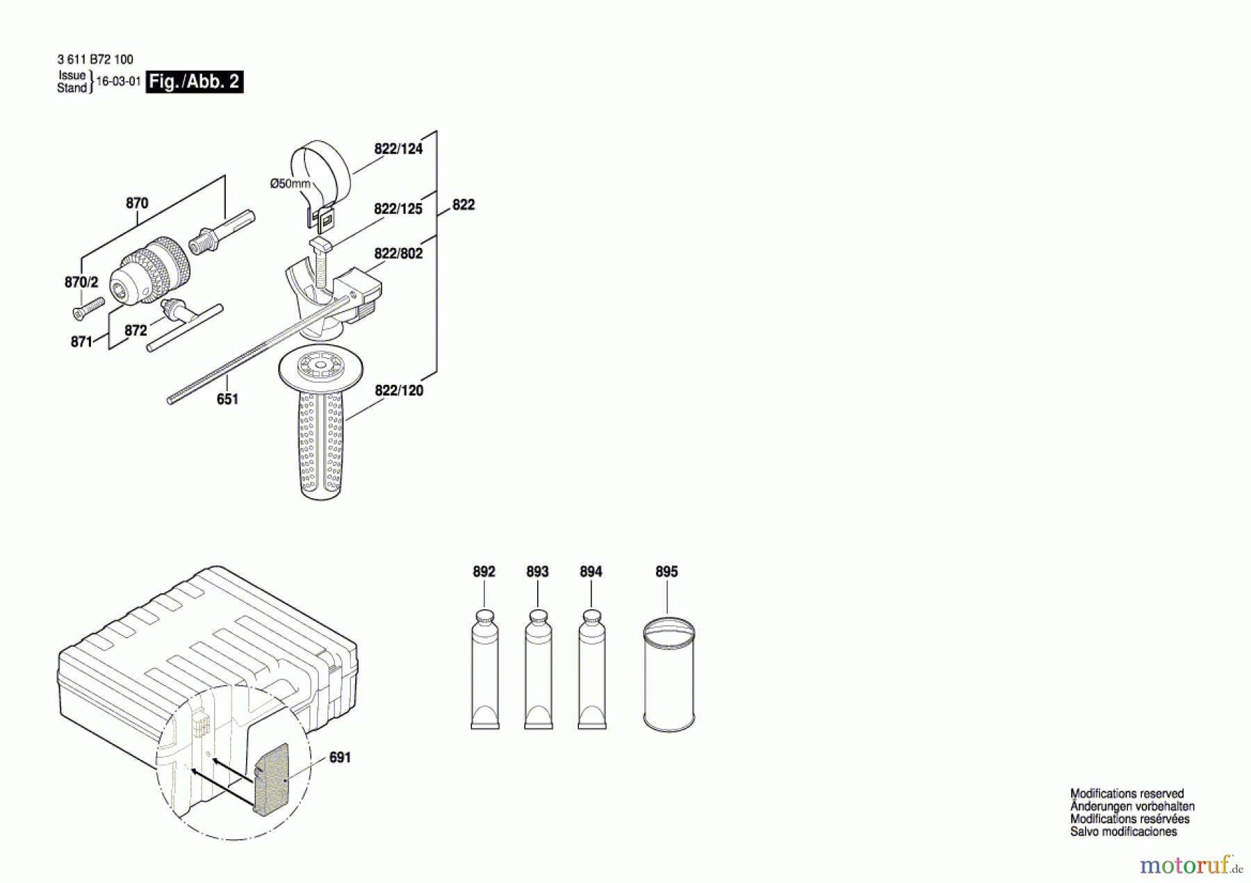  Bosch Werkzeug Bohrhammer GBH 2-24 DRE Seite 2